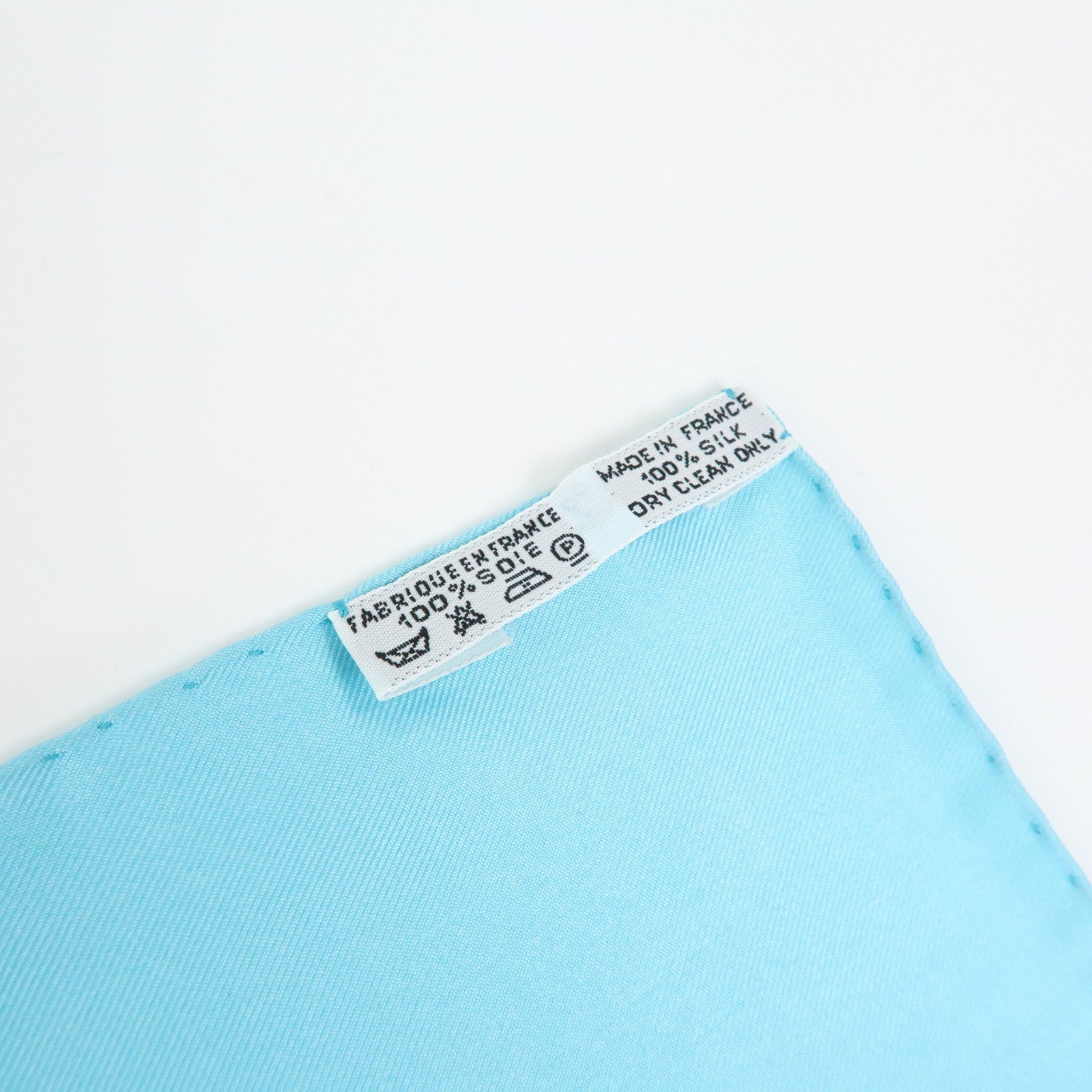 HERMES Carre 90 silk 100% Scarf Ex-Libris light Blue