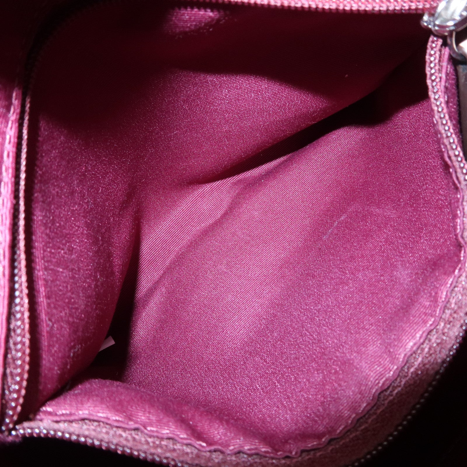 COACH Signature PVC Patent Leather 2Way Shoulder Bag Hand Bag Beige