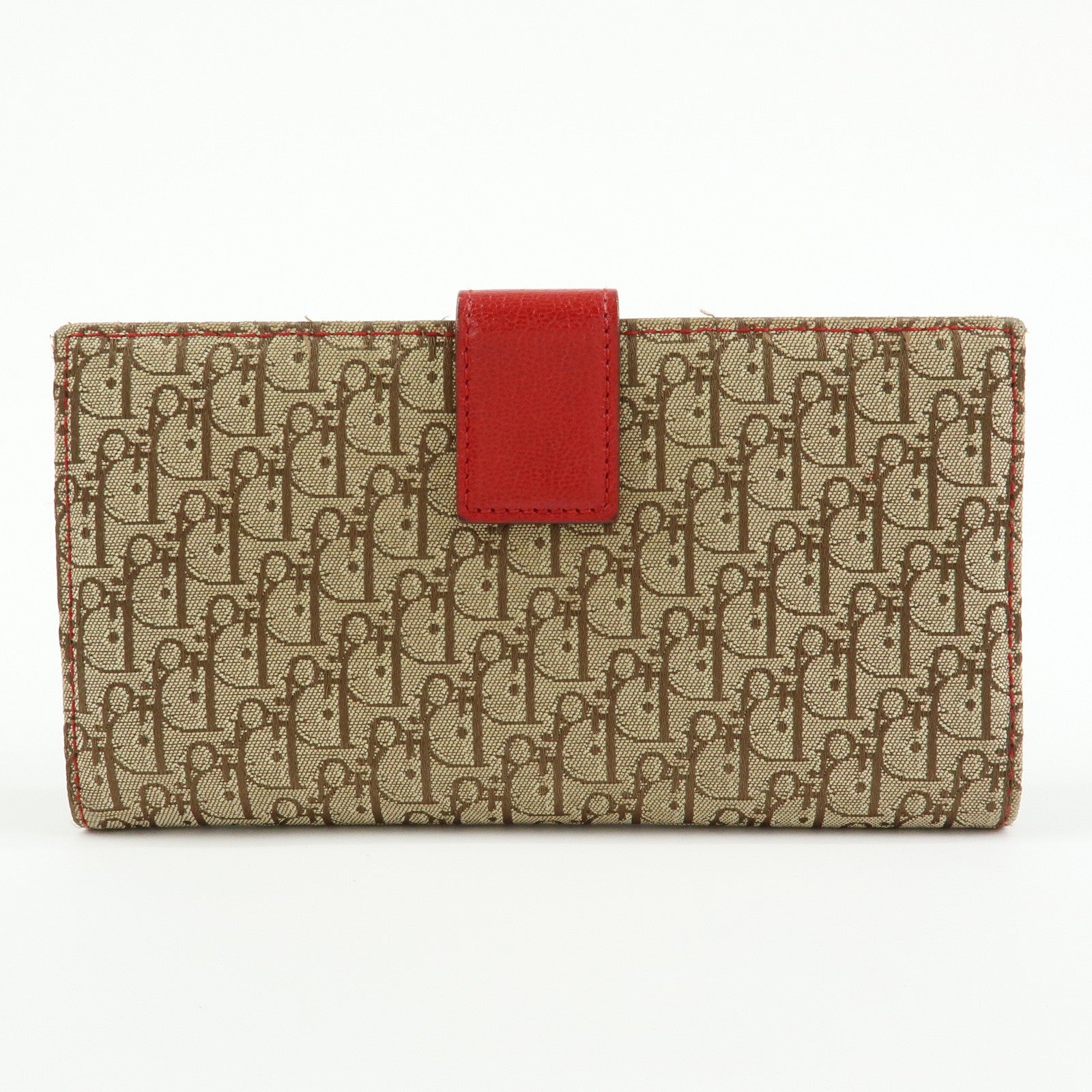 Christian Dior Rasta Trotter Canvas Leather Saddle Long Wallet