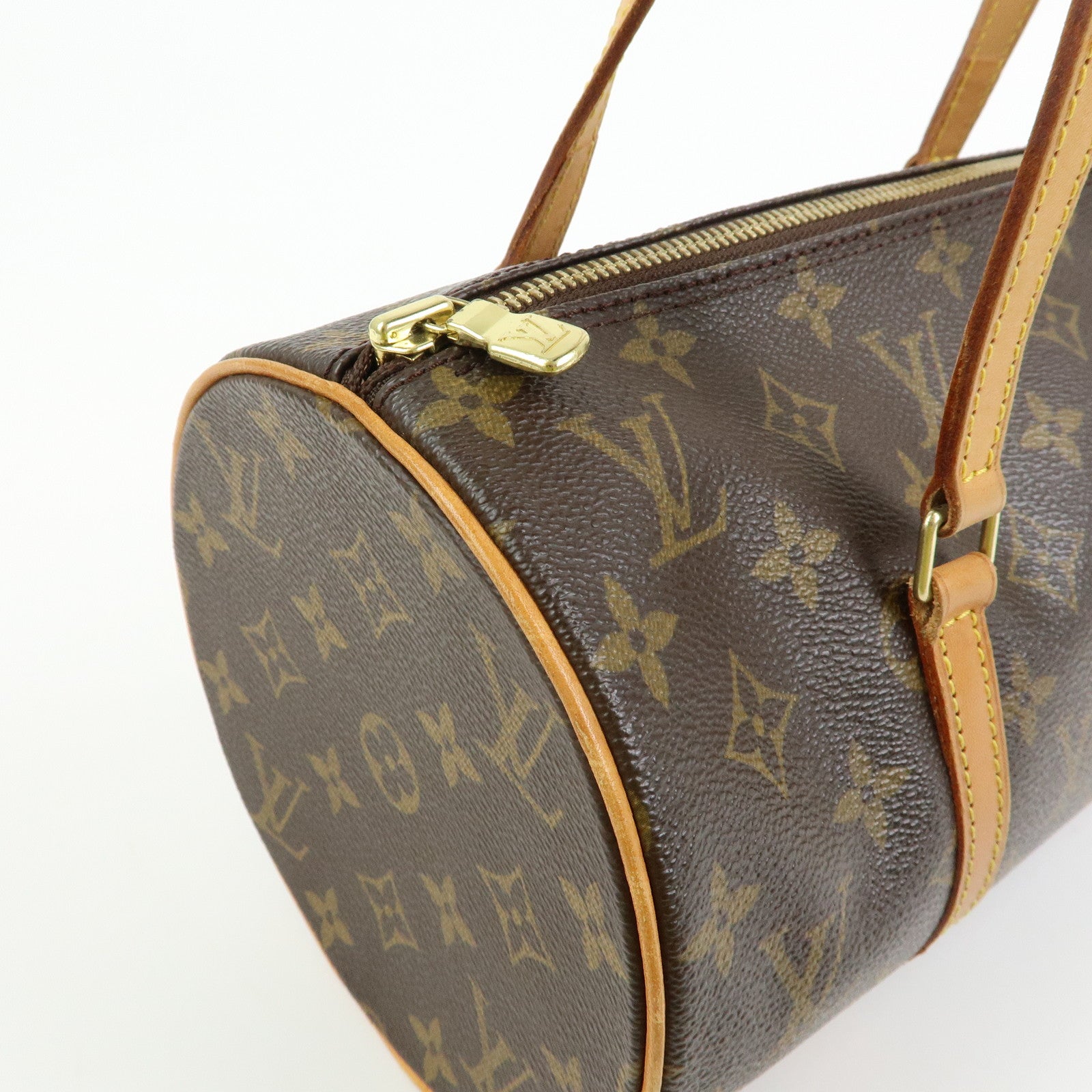 Louis Vuitton Monogram Papillon 30 Canvas Hand Bag Brown M51385