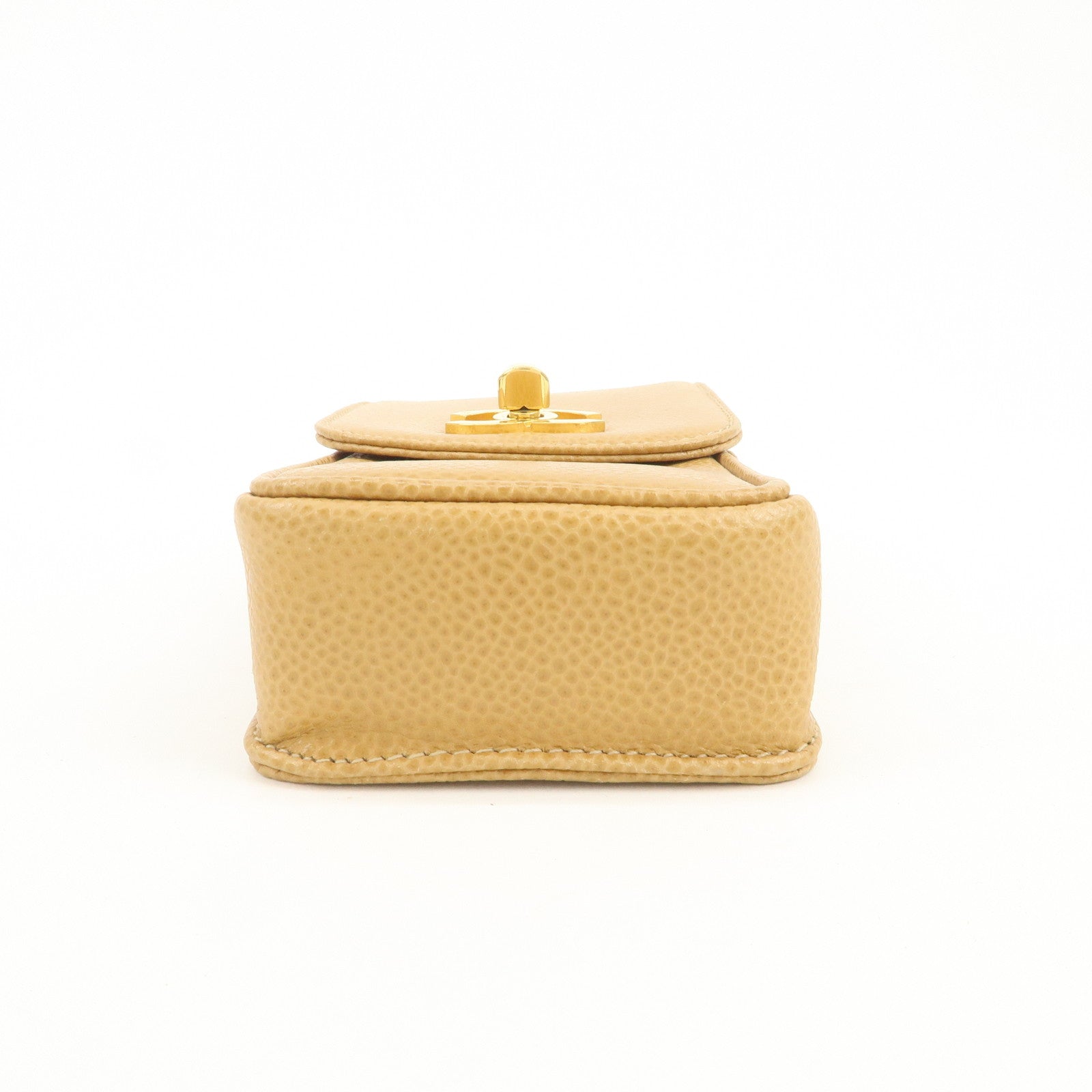 CHANEL COCO Mark Chain Shoulder Bag Phone Case Light Brown