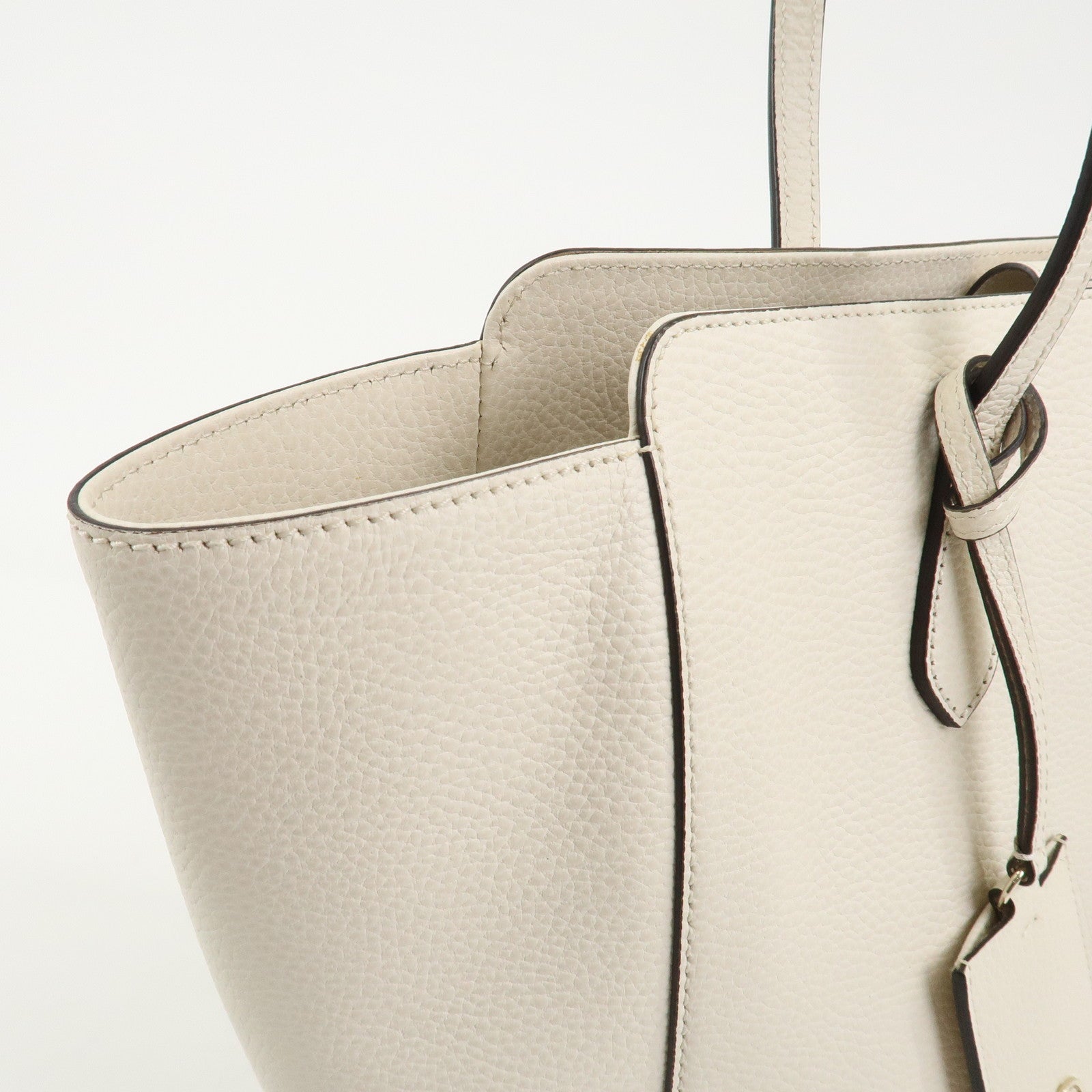 GUCCI Interlocking G Swing Large Tote Bag Shoulder Bag Ivory 354397