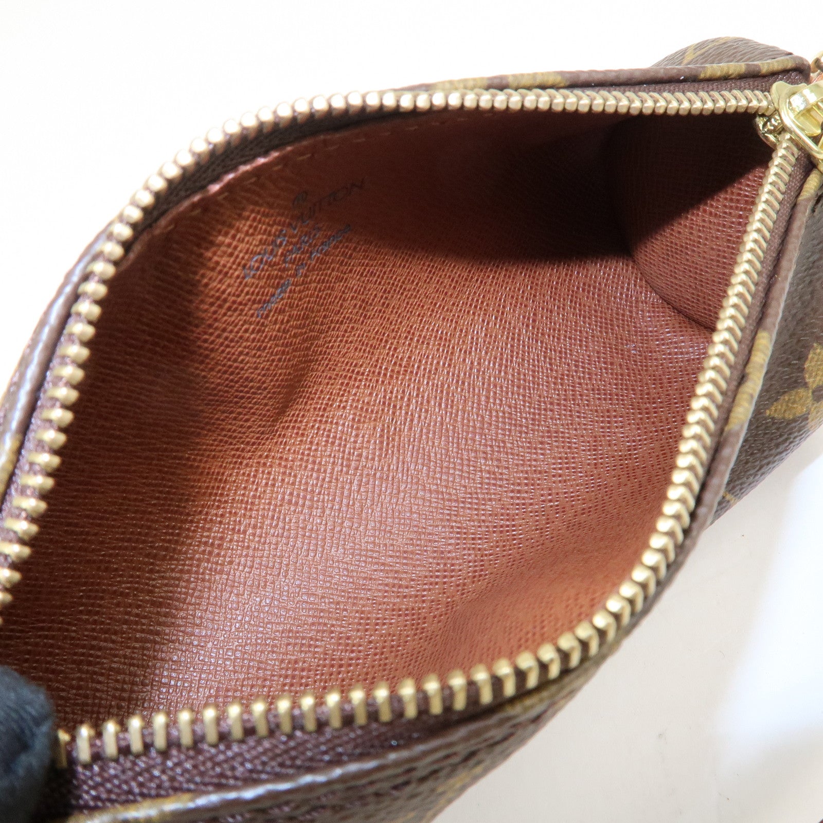 Louis Vuitton Monogram Mini Pouch for Papillon Bag Brown New Style