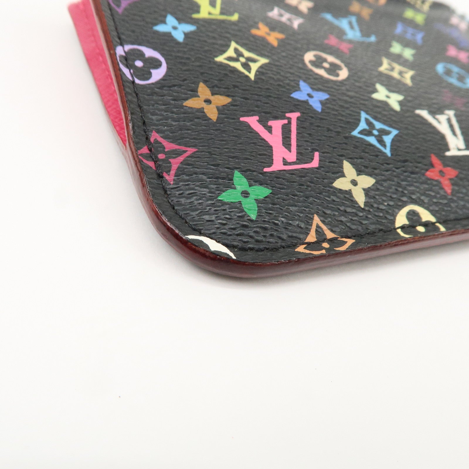 Louis Vuitton Monogram Multicolor Pochette Cles Coin Case Noir M93735