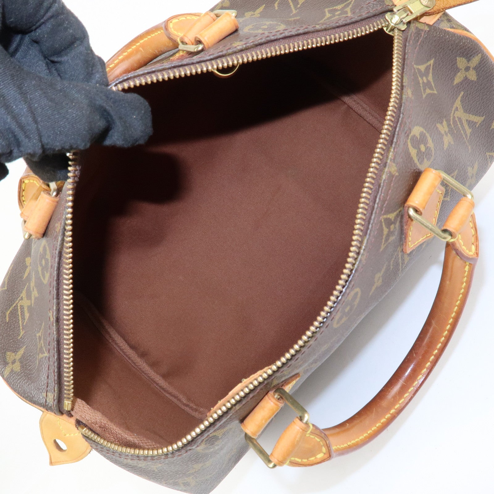 Louis Vuitton Monogram Speedy 30 Boston Bag Hand Bag Brown M41526