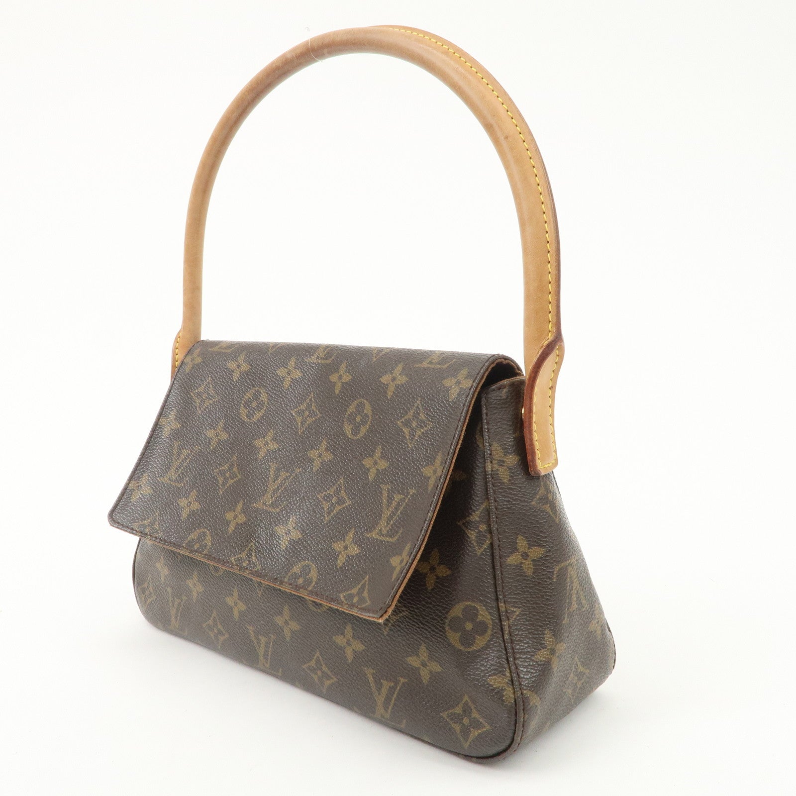 Louis Vuitton Monogram Mini Looping Shoulder Bag Hand Bag M51147 Used