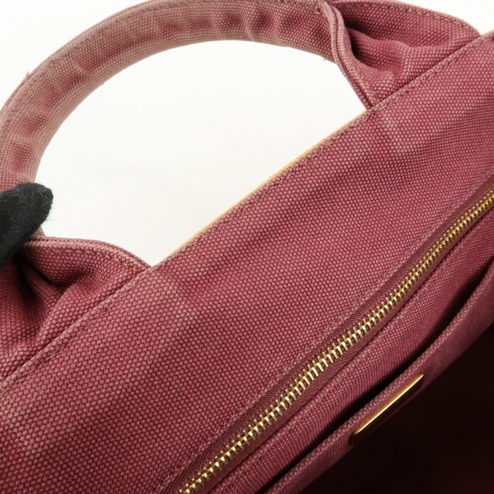 PRADA Logo Canapa Canvas 2Way Bag Tote Bag Orange Purple B1877G