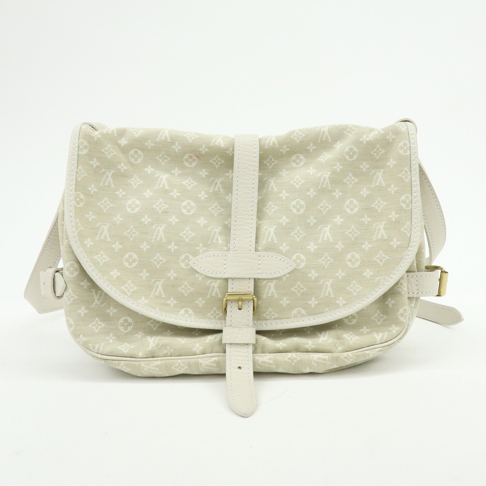 Louis Vuitton Monogram Mini Lin Saumur 30 Shoulder Bag Dune M95314