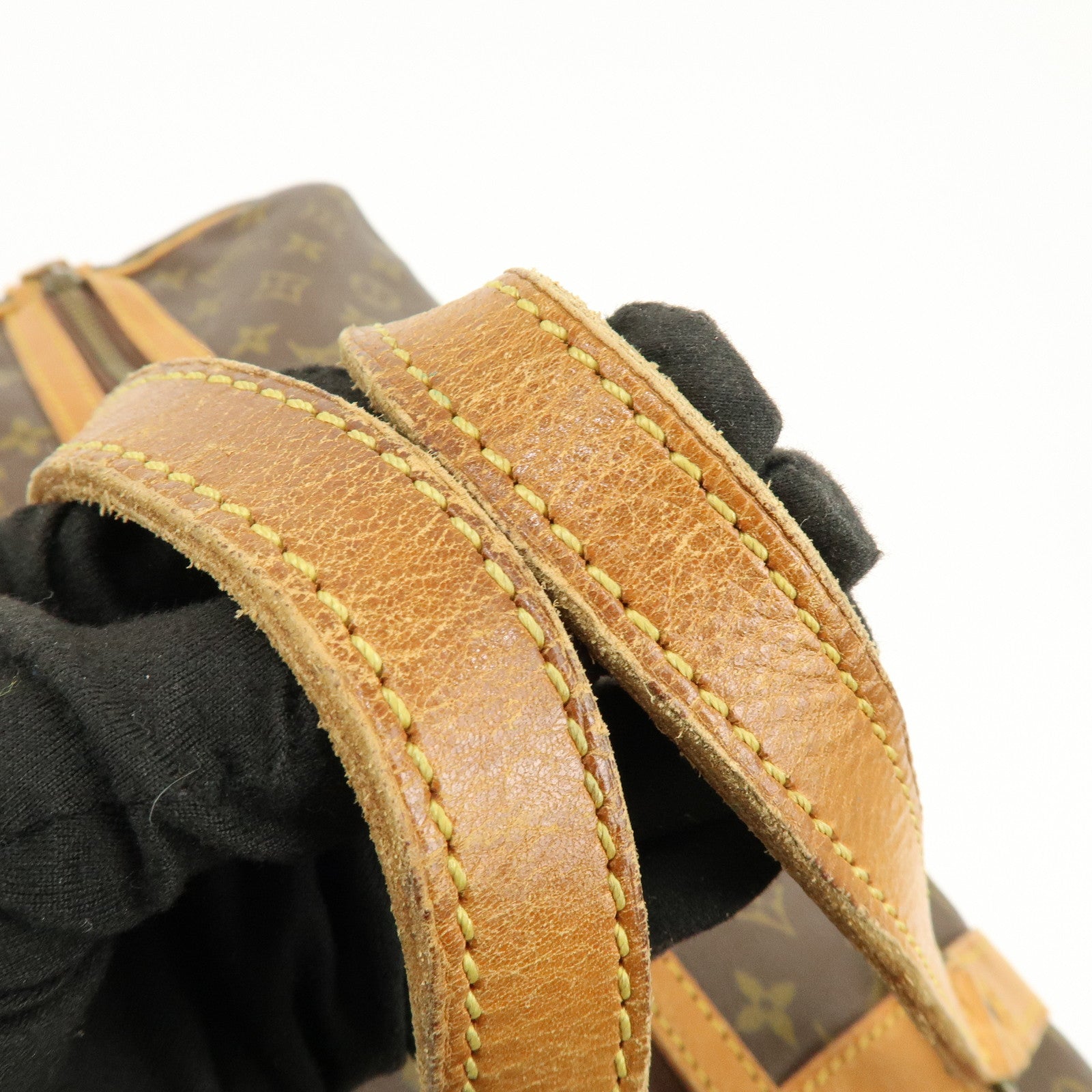 Louis Vuitton Monogram Sac Souple 55 Boston Bag Brown M41622
