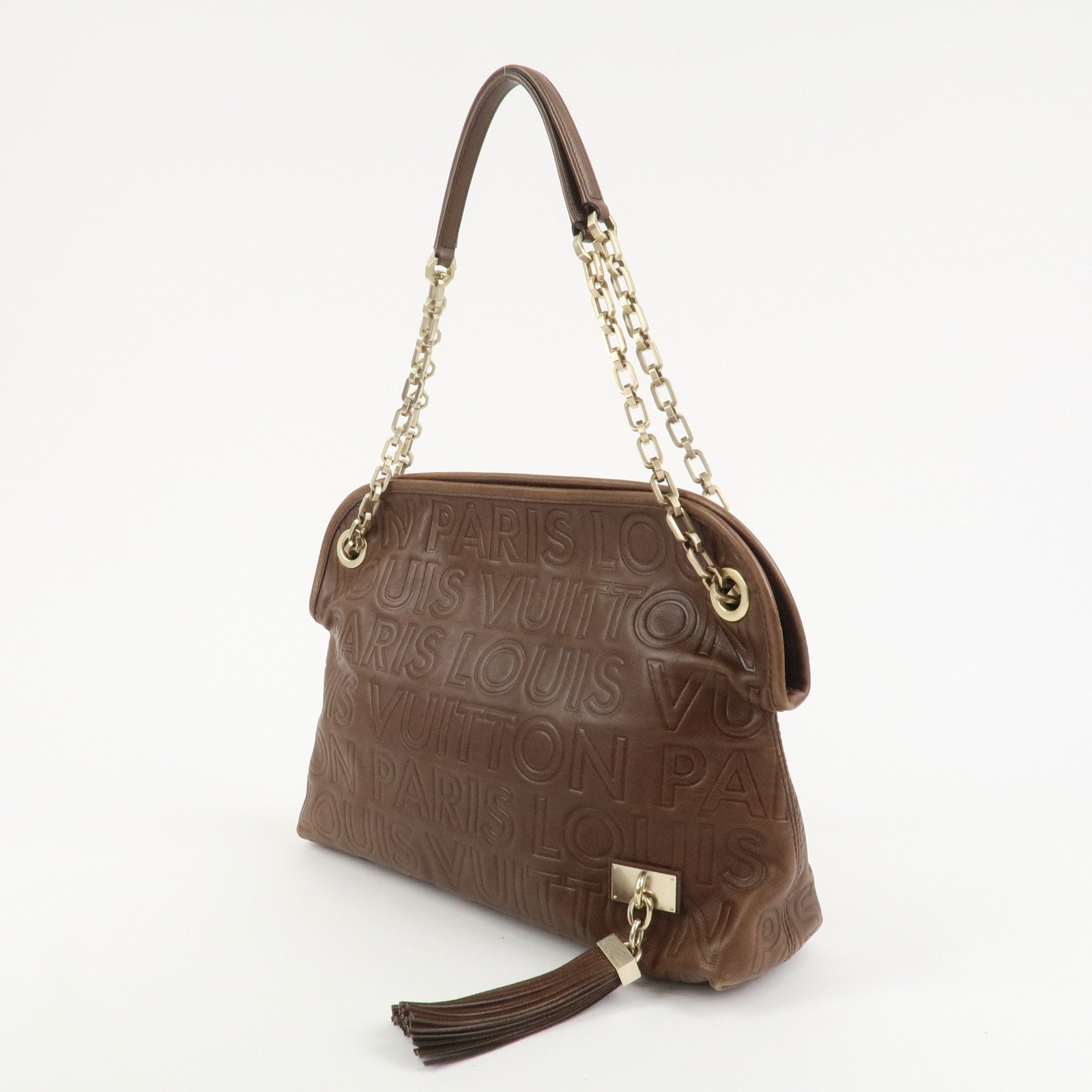Louis Vuitton Paris Souple Wish Leather Shoulder Bag Brown M95830