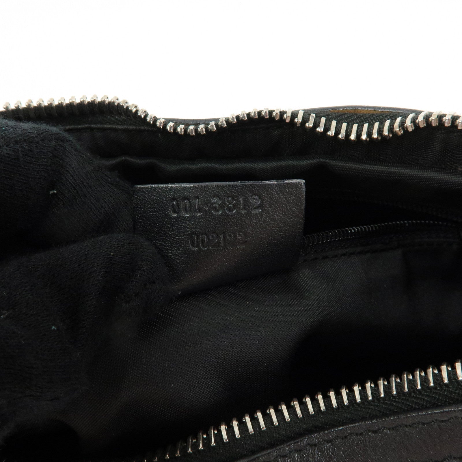GUCCI Leather Shoulder Bag Hand Bag Black 001・3812・002122