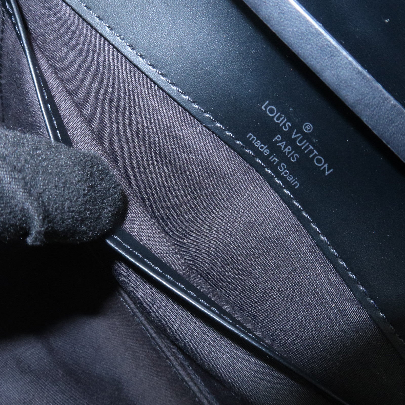 Louis Vuitton Epi Honfleur Shoulder Bag Hand Bag Noir Black M52732