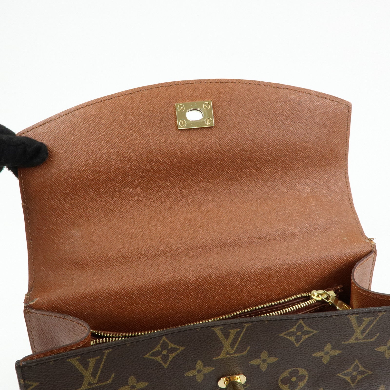 Louis Vuitton Monogram Malesherbes Canvas Hand Bag Brown M51379
