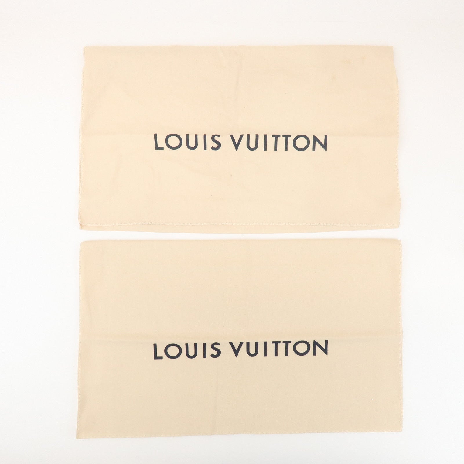 Louis Vuitton Set of 10 Dust Bag Storage Bag Flap Style Beige