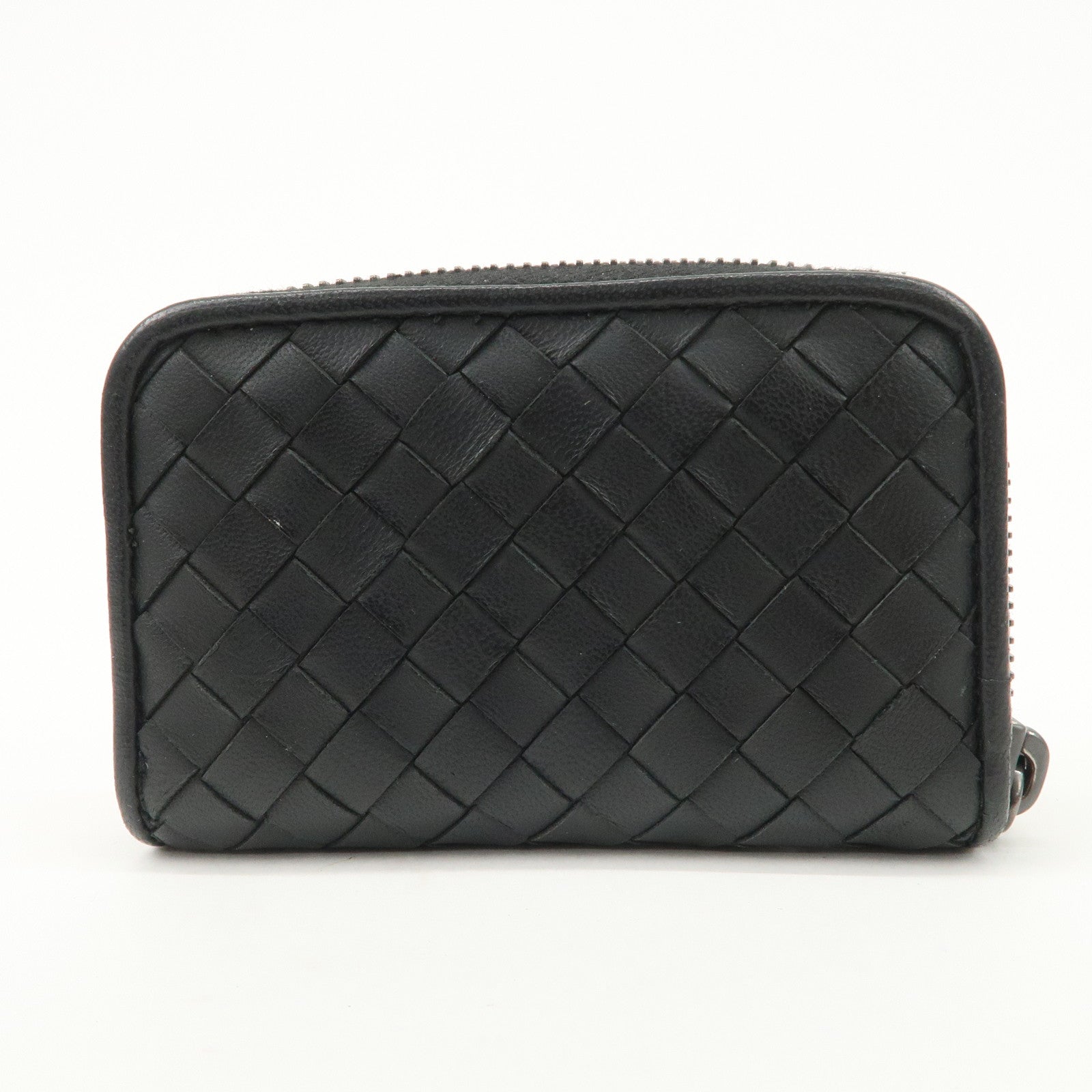 BOTTEGA VENETA Intrecciato Leather Round Zippy Coin Case 114075
