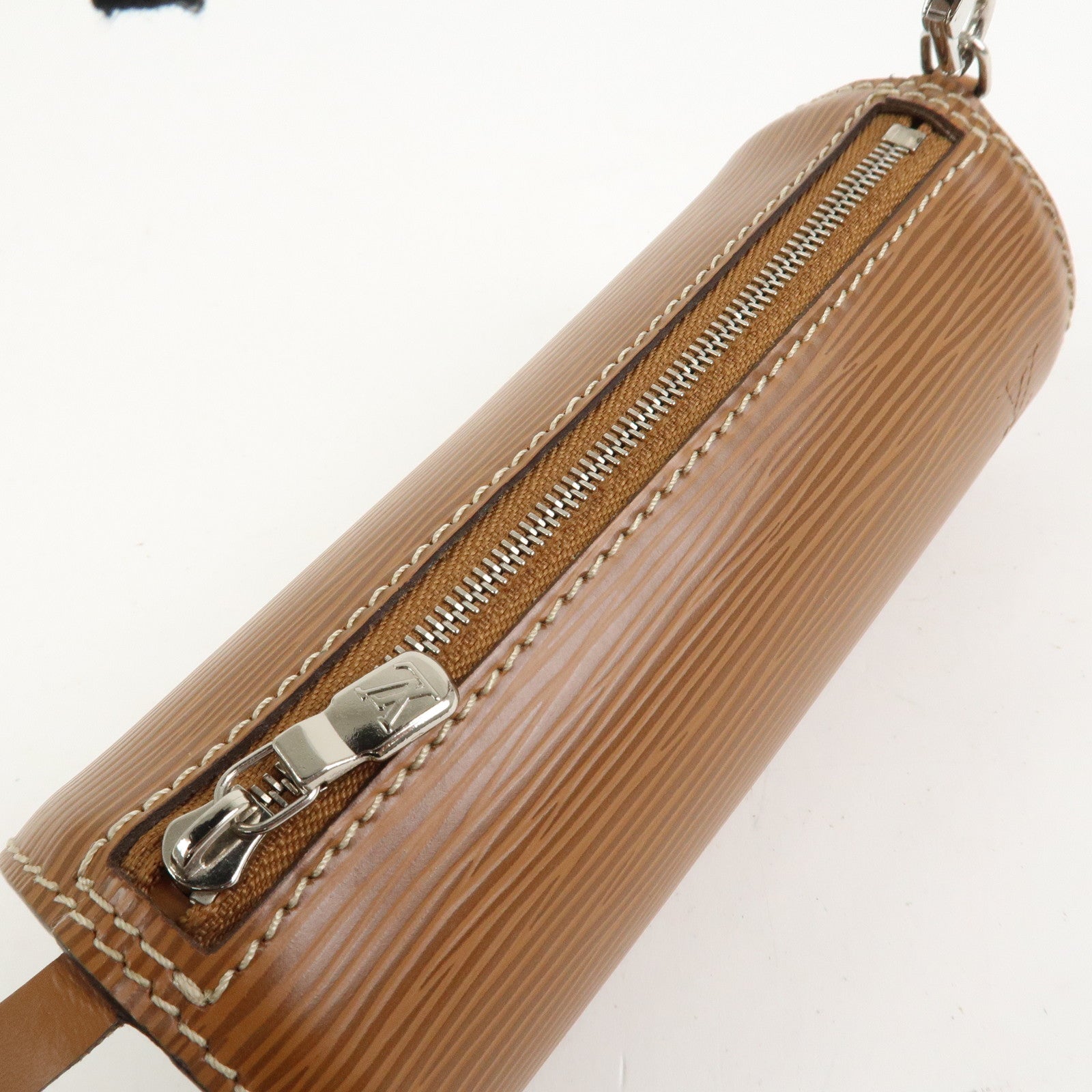 Louis Vuitton Epi Soufflot Hand Bag Shoulder Bag Zipang Gold M52228