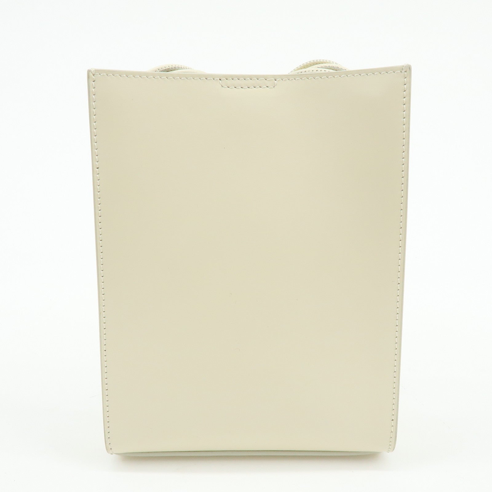 JIL SANDER Leather Shoulder Bag Crossbody Bag Ivory