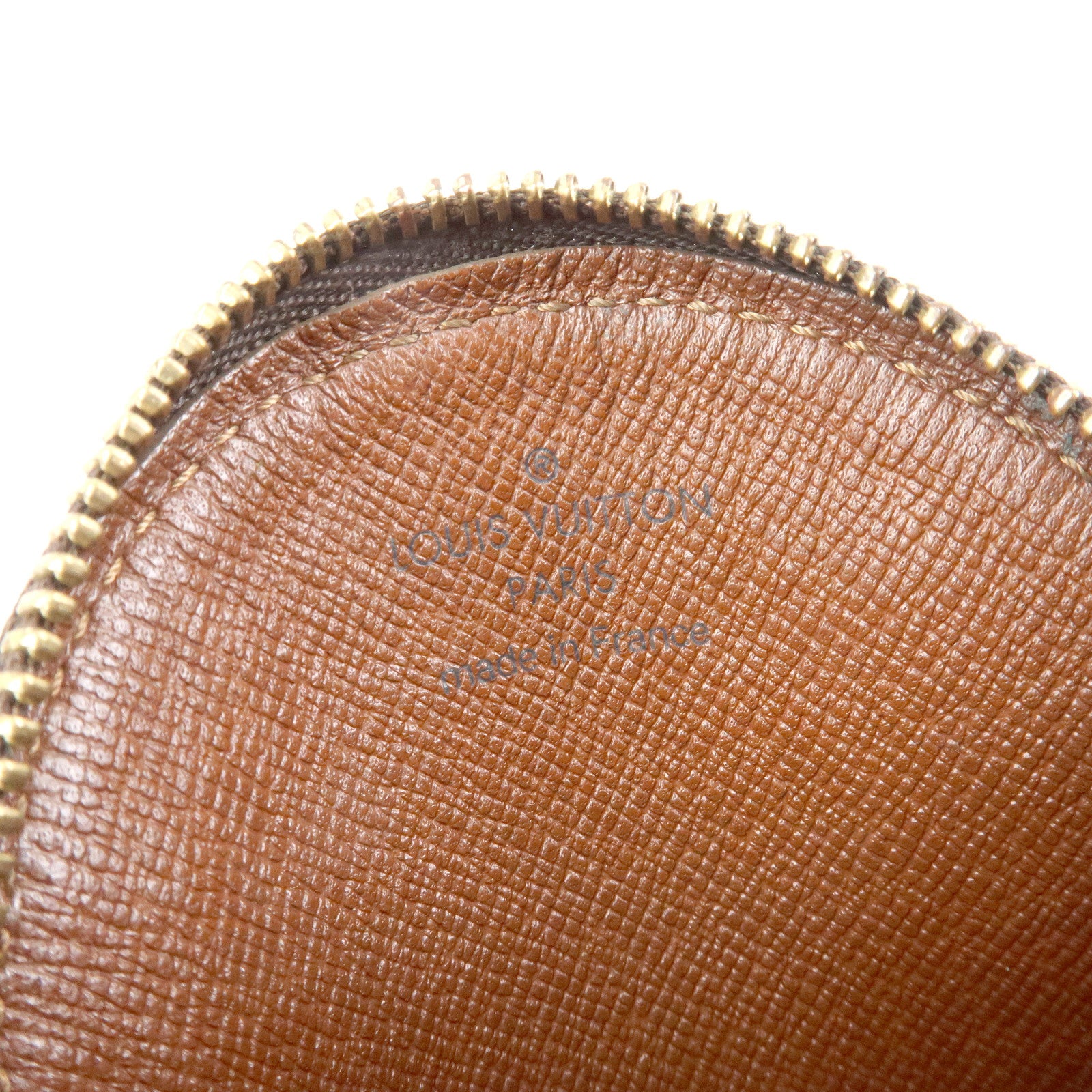 Louis Vuitton Monogram Porte Monnaie Rond Coin Case Brown M61926