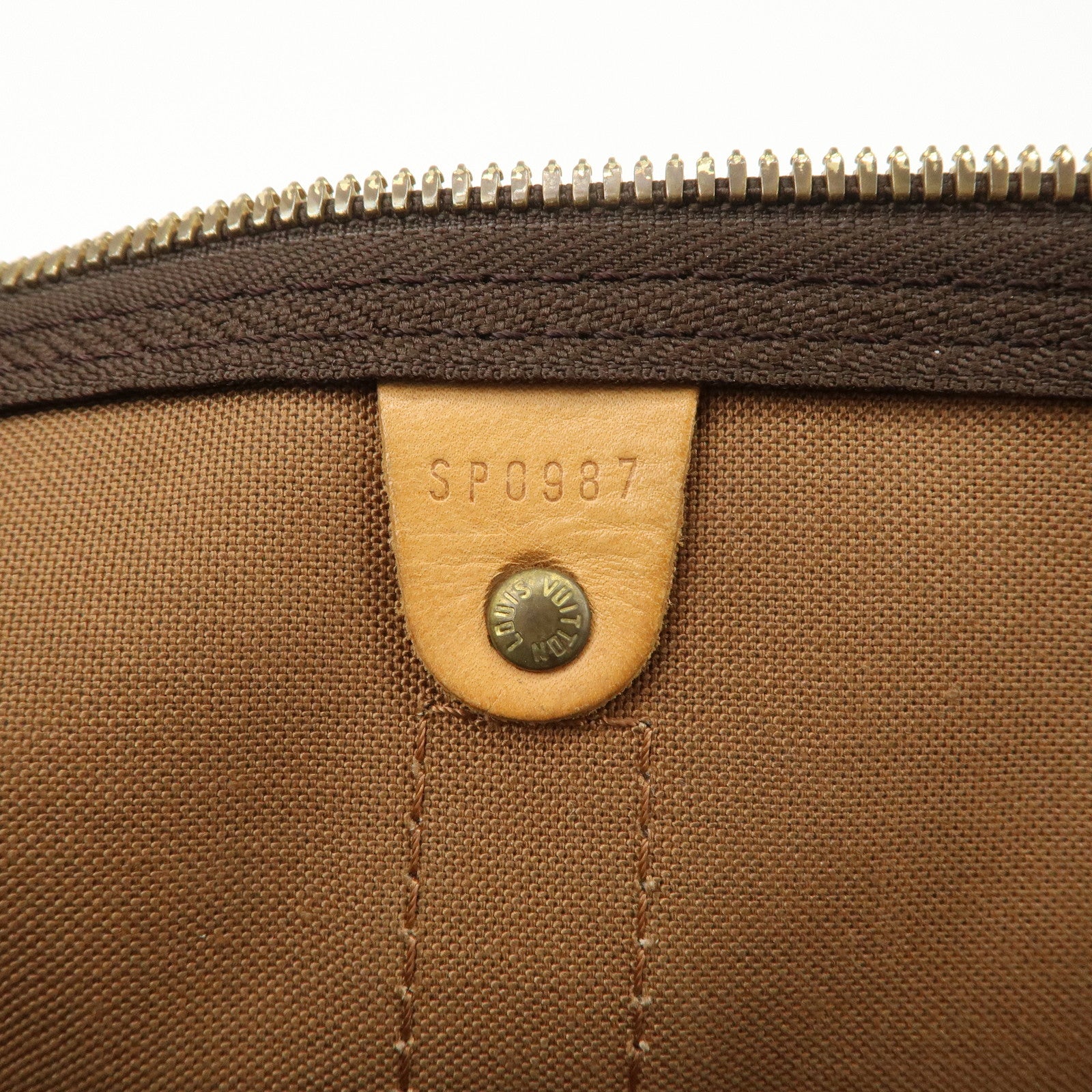 Louis Vuitton Monogram Keep All 50 Bag Boston Bag Brown M41426 Used