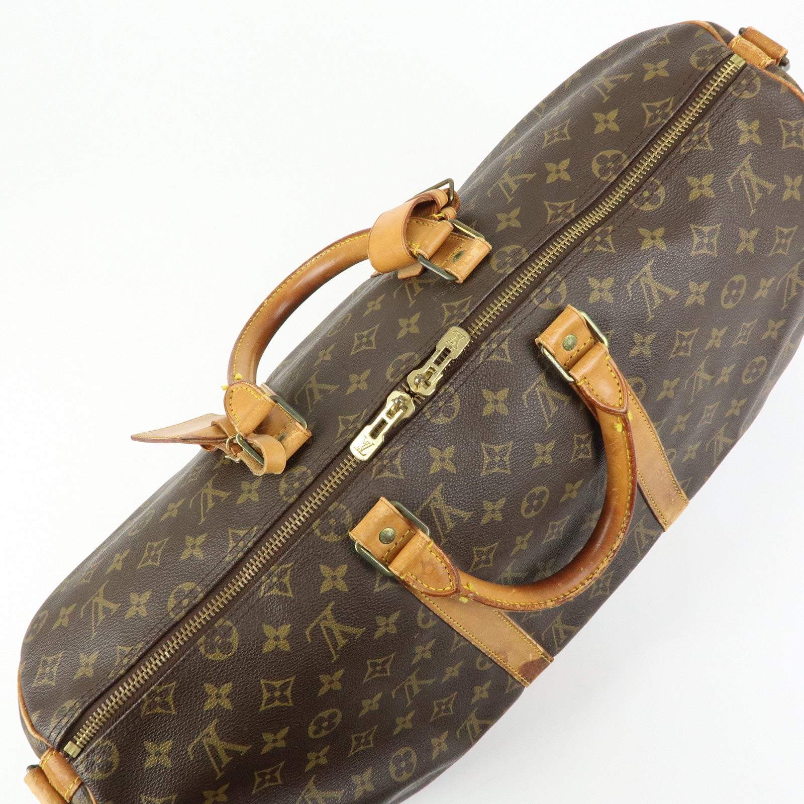 Louis Vuitton Monogram Keep All Bandouliere 50 Boston Bag M41416