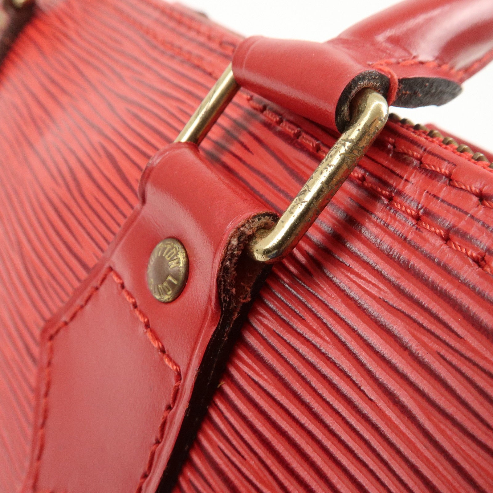 Louis Vuitton Epi Leather Speedy 30 Boston Bag Castilian Red M43007