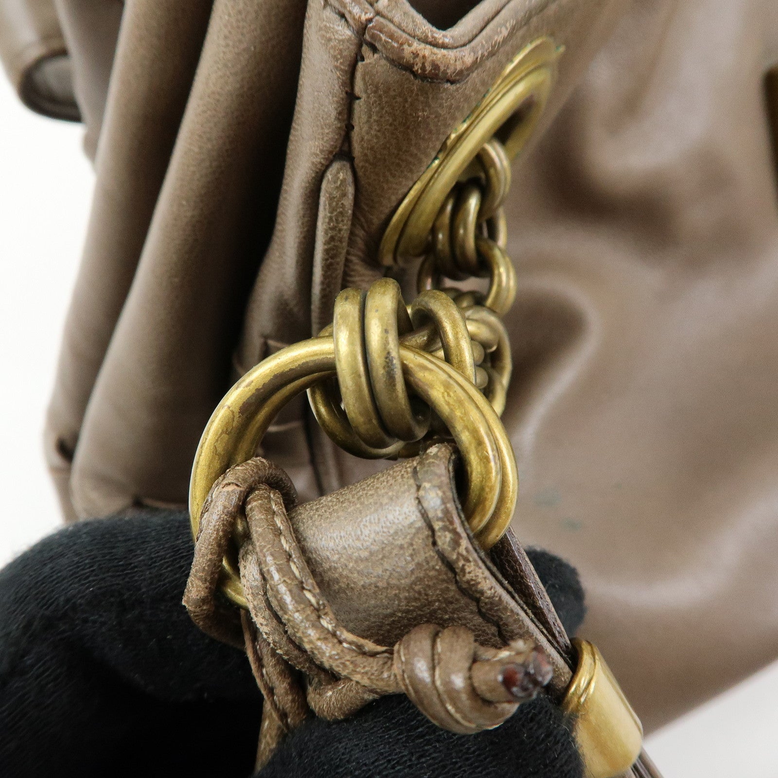 BOTTEGA VENETA Intrecciato Leather Hand Shoulder Bag Brown 162114
