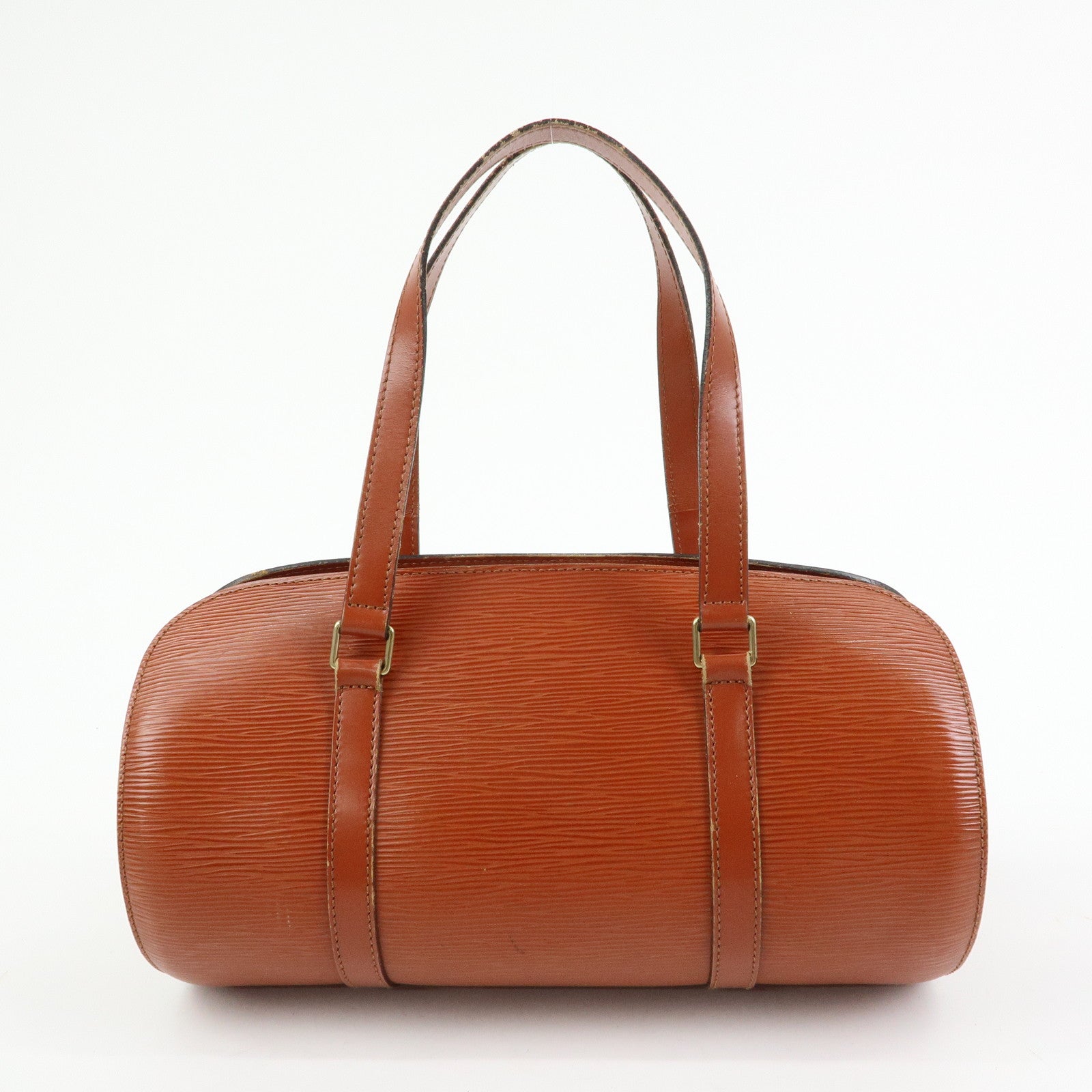 Louis Vuitton Epi Leather Soufflot Hand Bag Kenya Brown M52223
