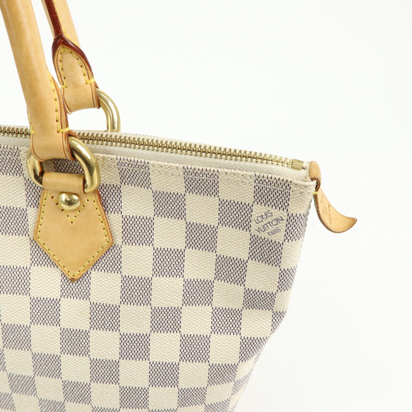 Louis Vuitton Damier Azur Saleya PM Tote Bag Hand Bag N51186
