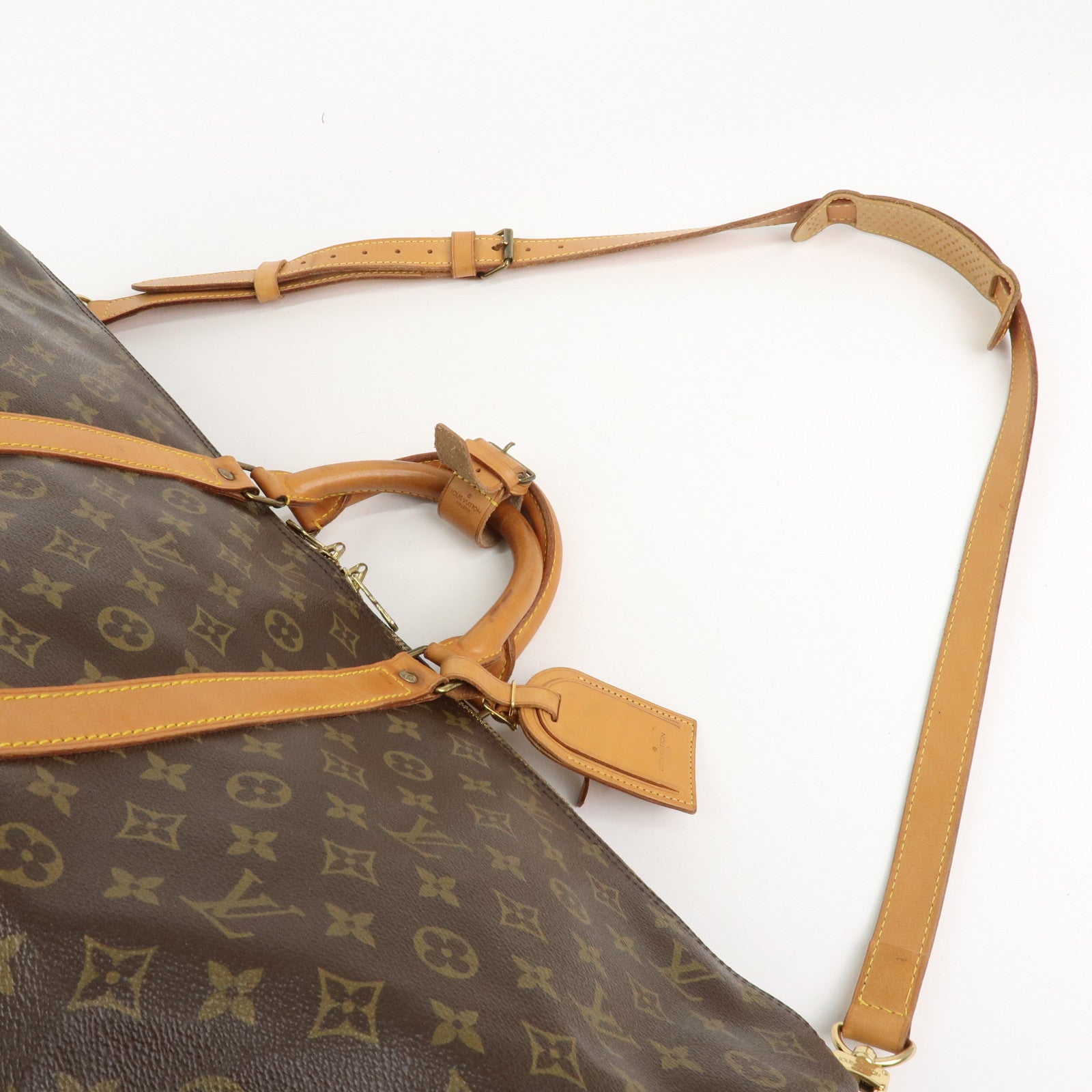 Louis Vuitton Monogram Keep All Bandouliere 60 Boston Bag M41412