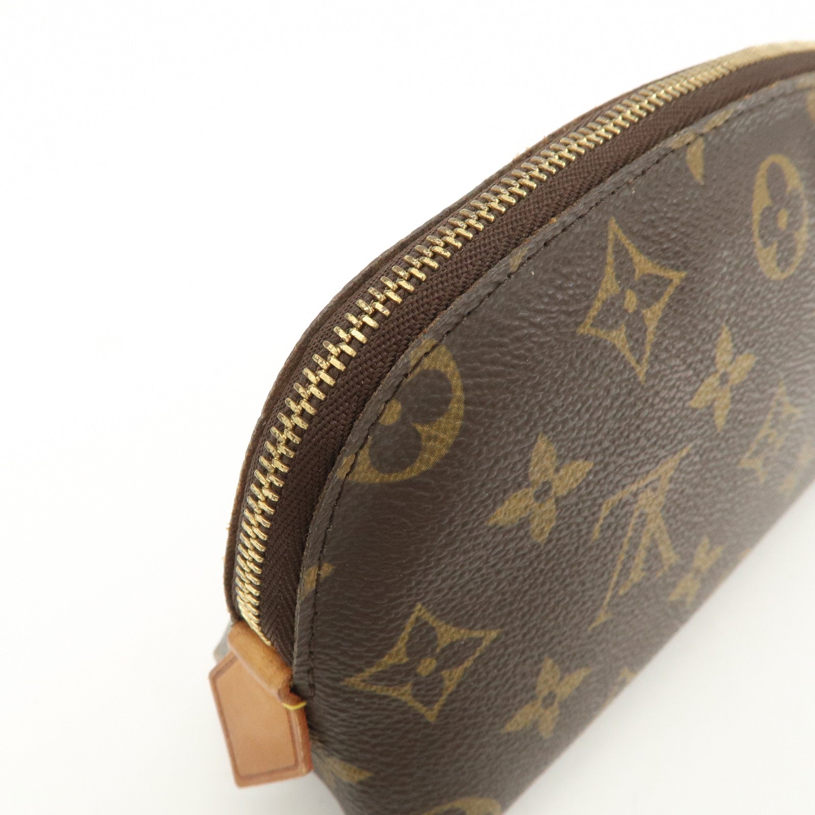 Louis Vuitton Monogram Pochette Cosmetic Pouch Brown M47515