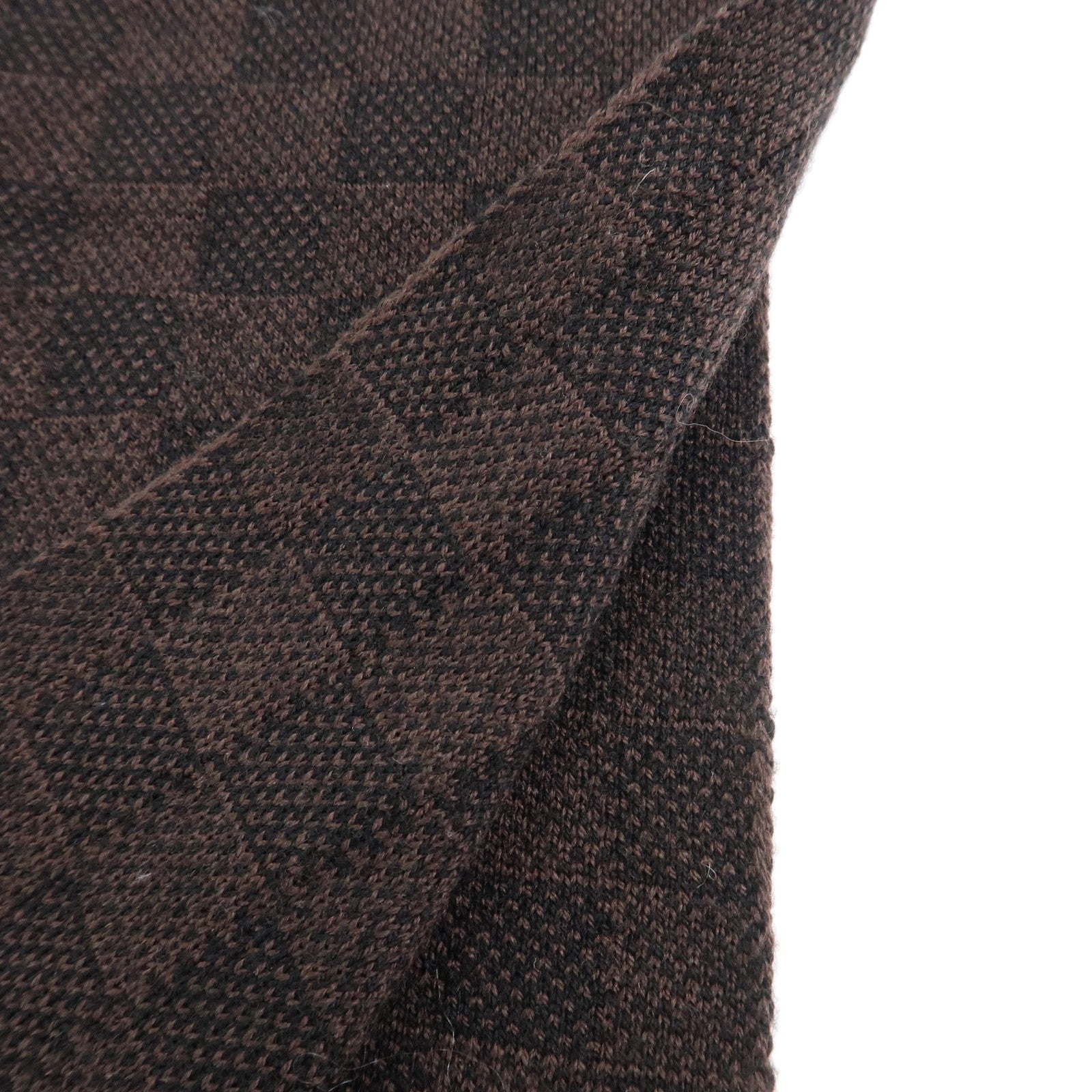 Louis Vuitton Damier Wool 100% Echarpe Petit Scarf Brown M70029