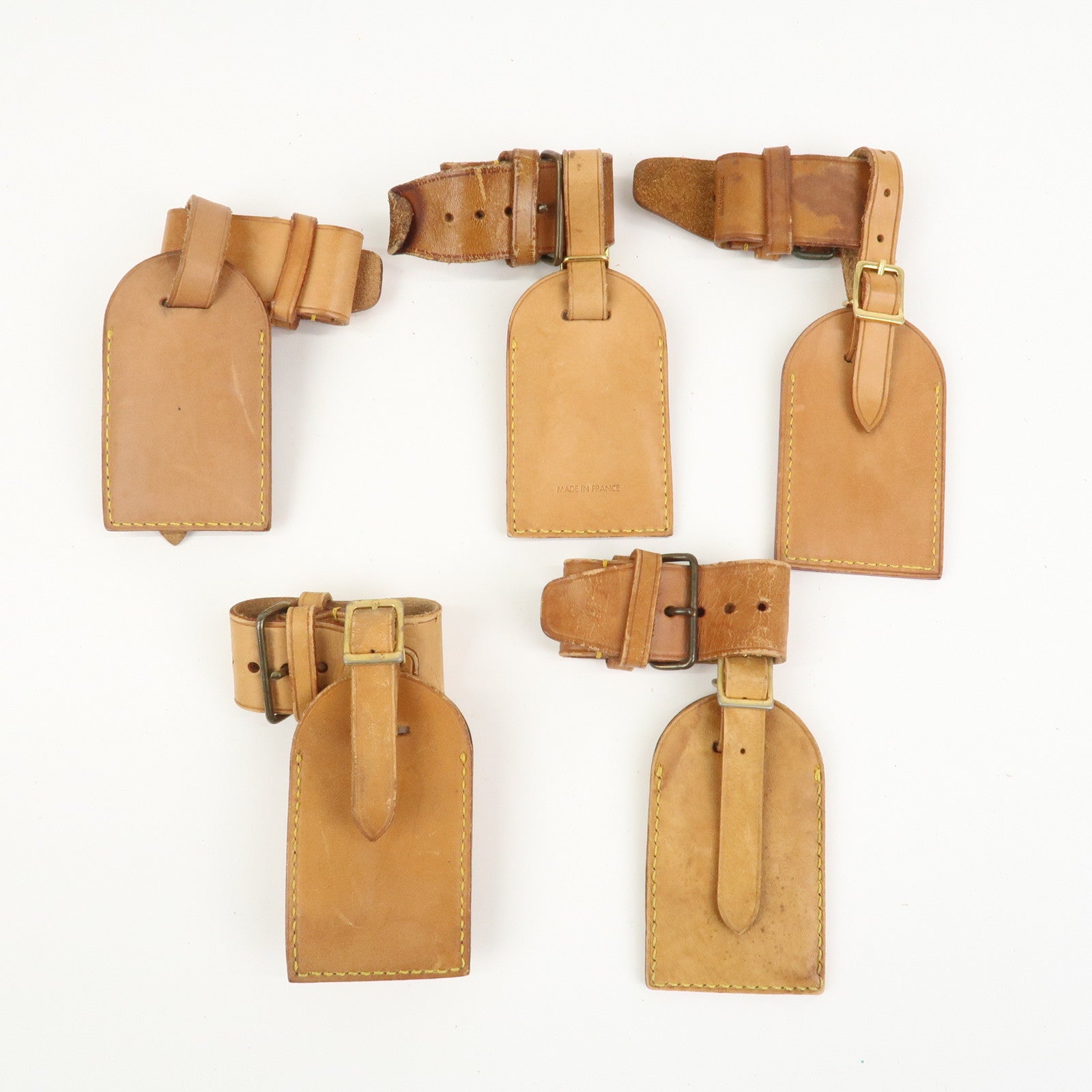 Louis Vuitton Set Of 20 Leather Name Tag & Poignet