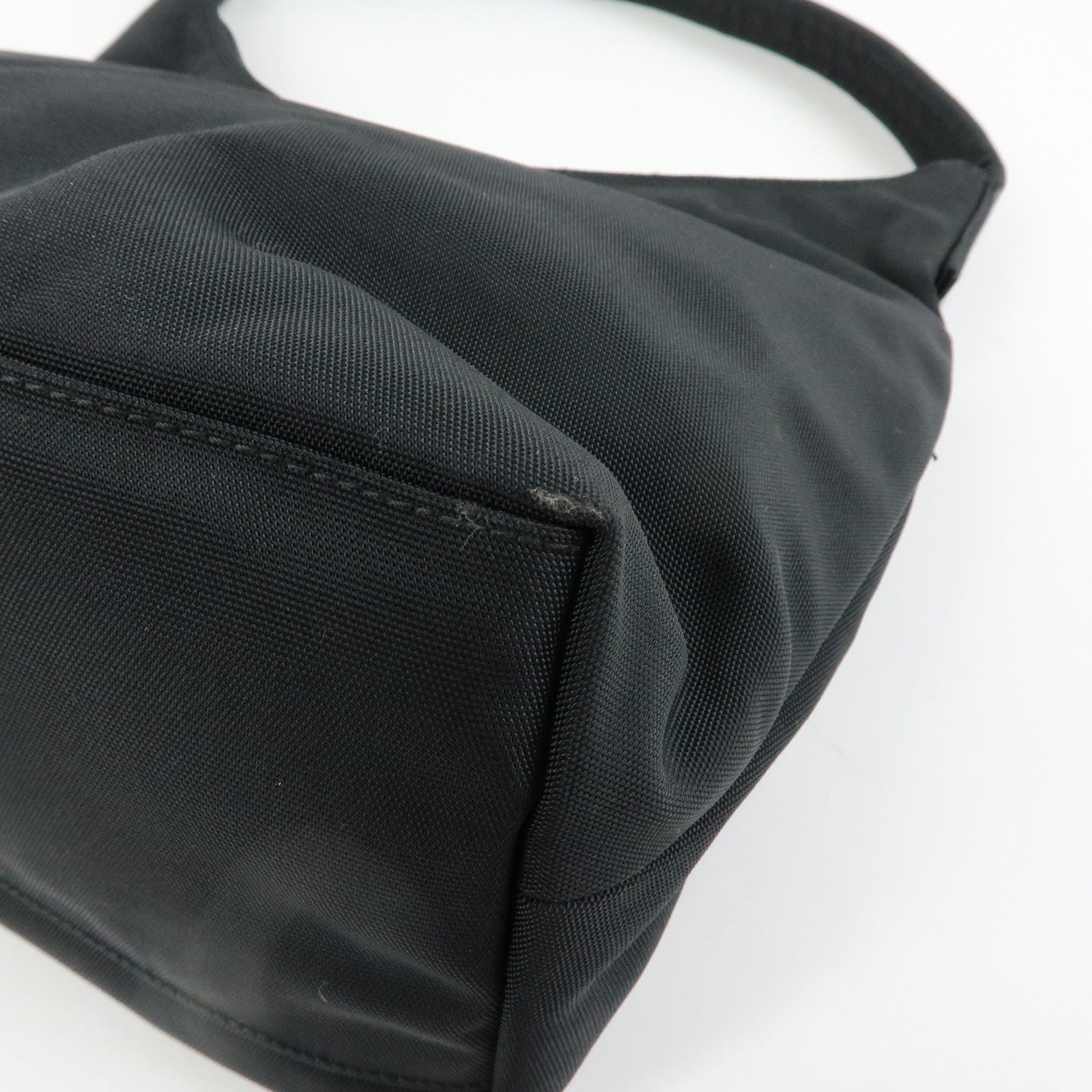 GUCCI GG Nylon Leather Shoulder Bag Black 001・3386