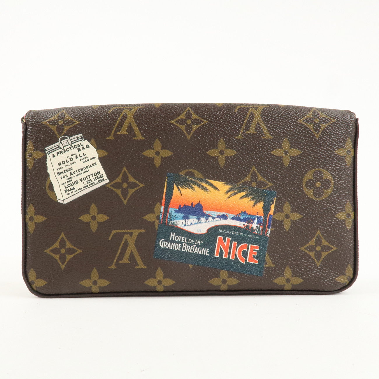 Louis Vuitton Monogram World Tour Pochette Felicie Brown MI4157 Used