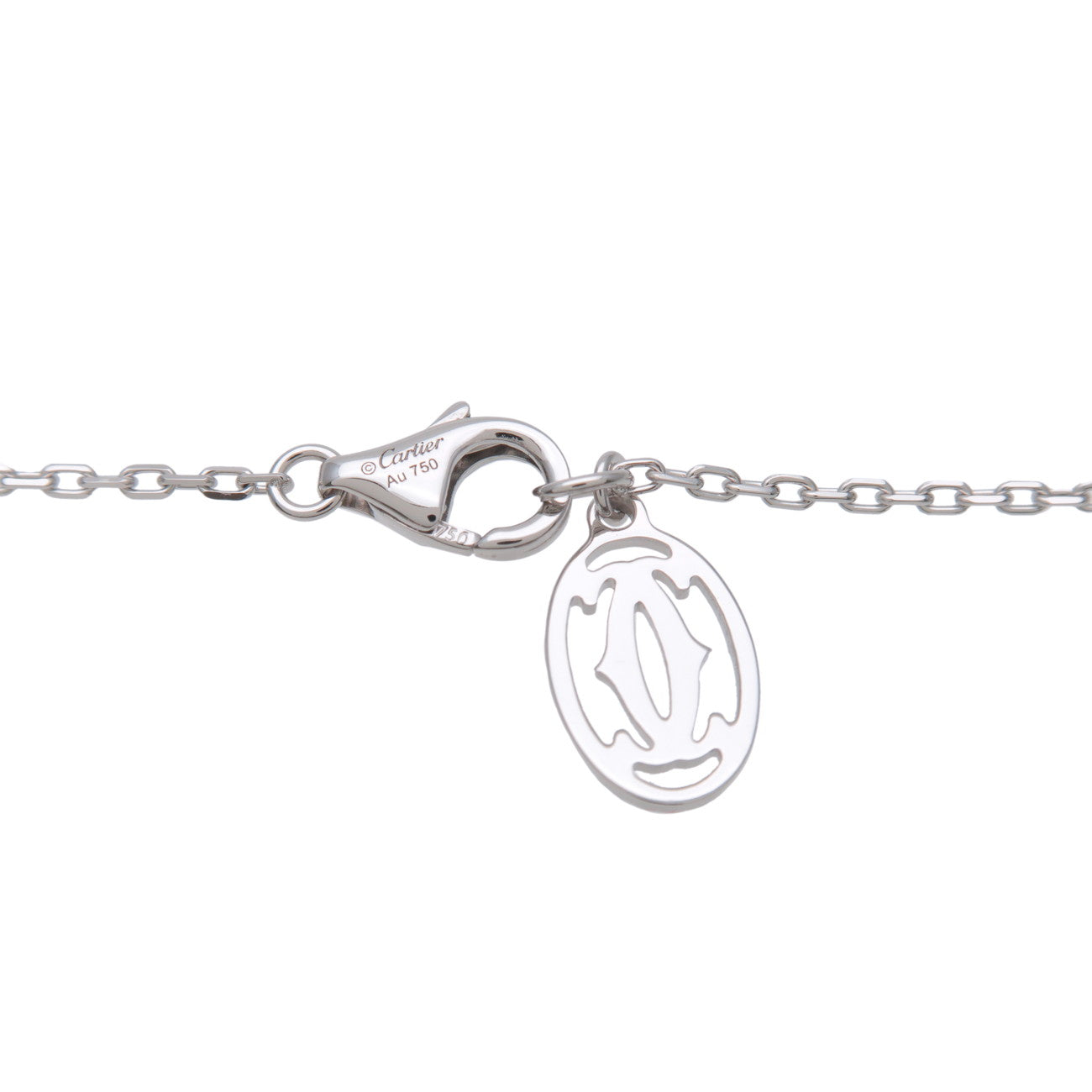 Cartier D'amour 1P Diamond Necklace SM K18 750WG White Gold