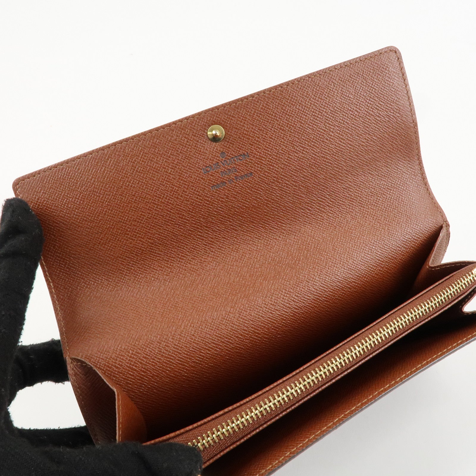 Louis Vuitton Monogram Pochette Porte Monnaie Credit Long Wallet M61725 Used