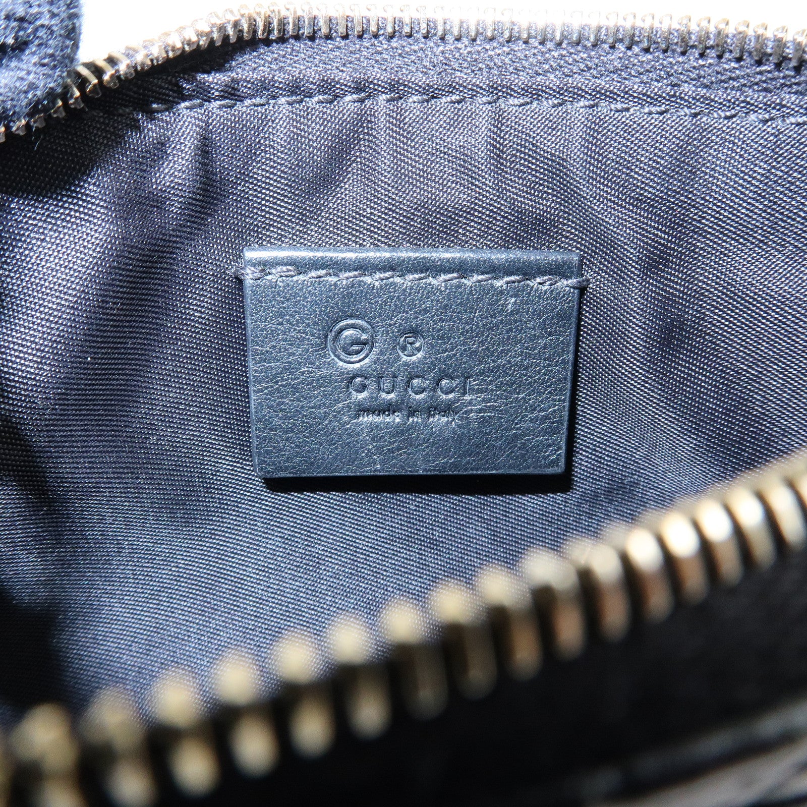 GUCCI Micro Guccissima Leather Coin Case Key Case Black 544248