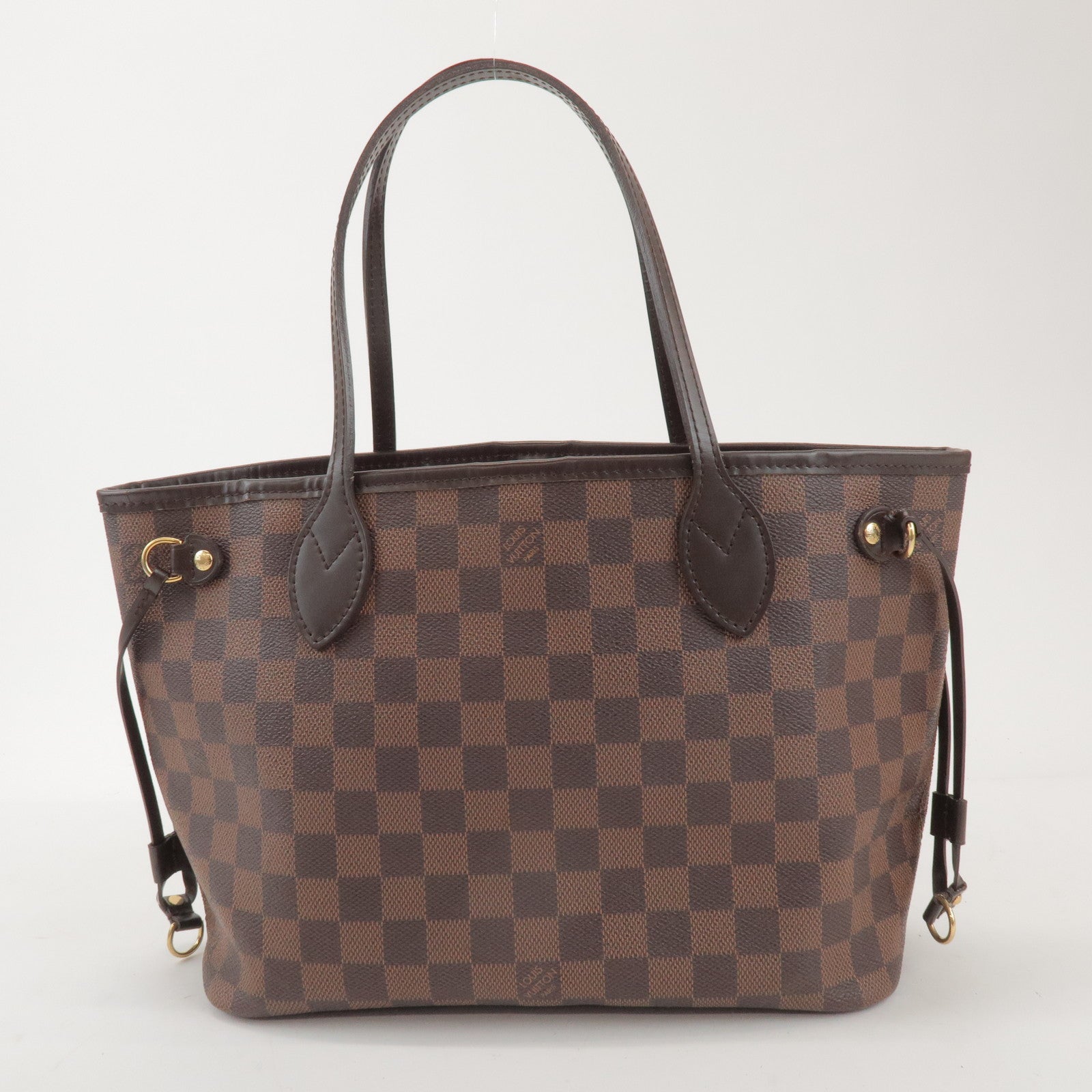 Louis Vuitton Damier Neverfull PM Canvas Tote Bag Brown N41359