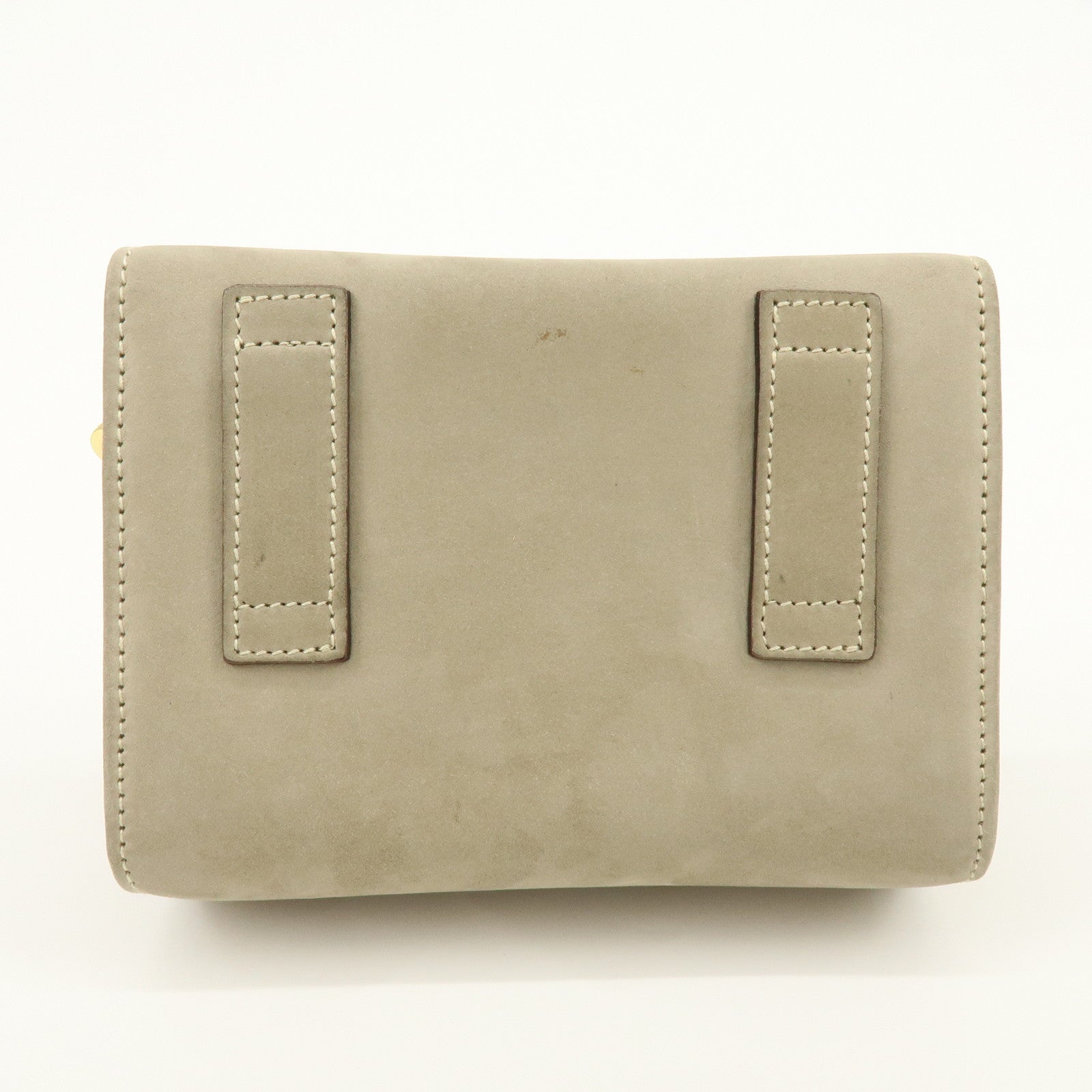 Ferragamo Vara Suede 3Way Chain Shoulder Bag Clutch Waist Bag Beige