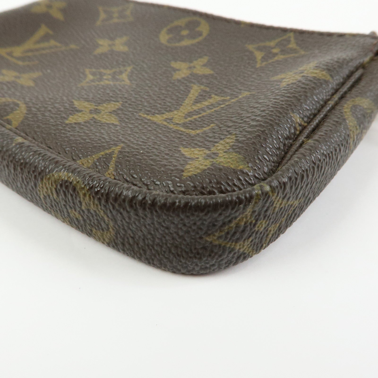 Louis Vuitton Monogram Mini Pochette Accessoires Hand Bag M58009