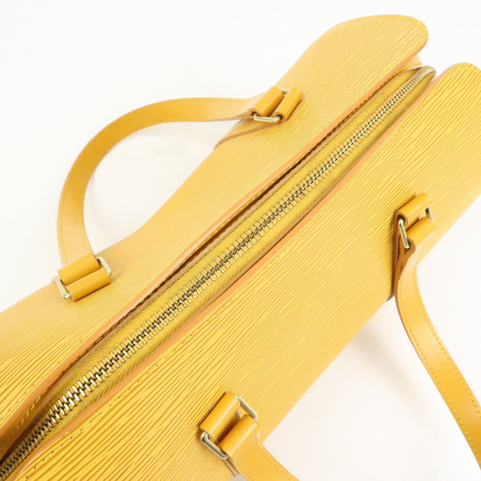 Louis Vuitton Epi Leather Soufflot Hand Bag Tassili Yellow M52229