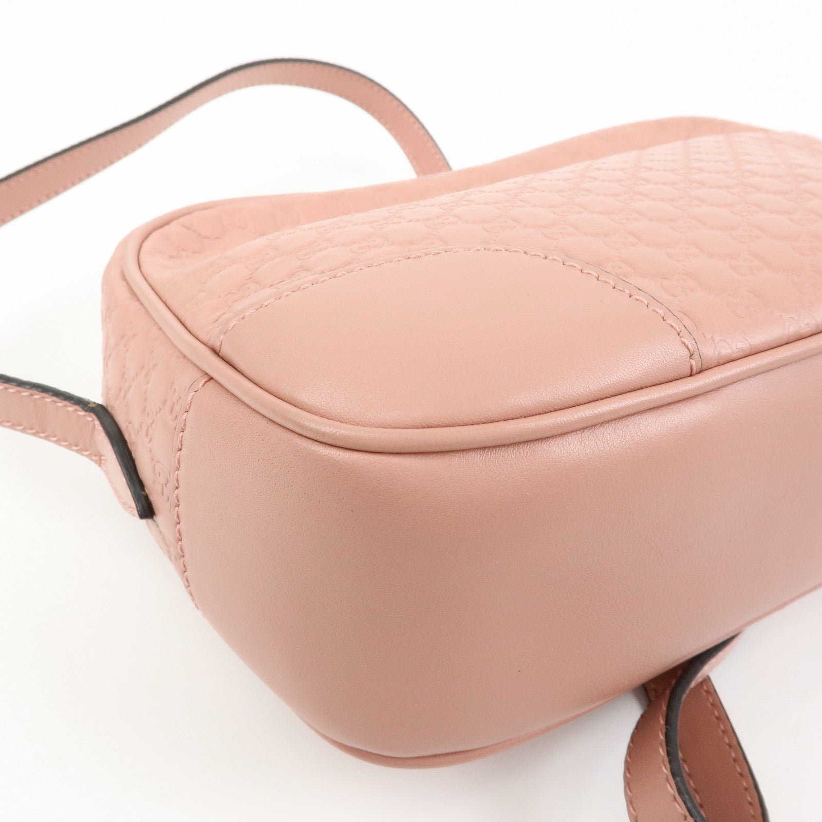 GUCCI Interlocking G Microguccissima Shoulder Bag Pink 449413