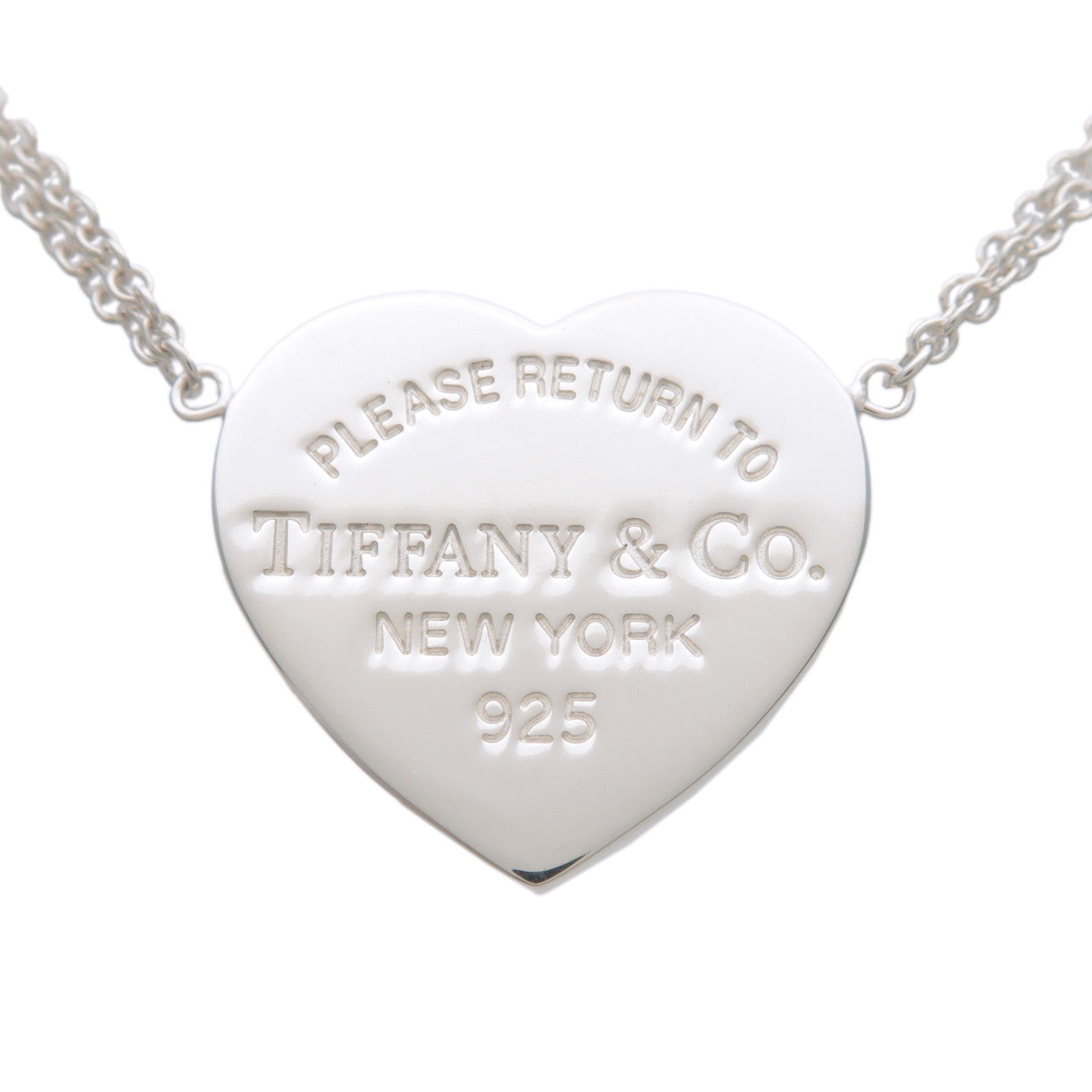 Tiffany & Co Return to Tiffany Heart Double Chain Necklace SV925