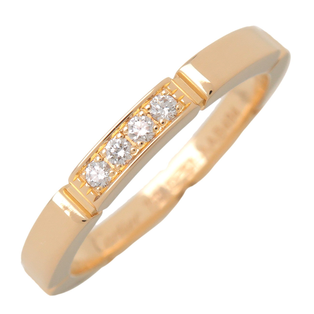 Cartier Maillon Panthere 4P Diamond Ring 750YG #51 US5.5 EU51