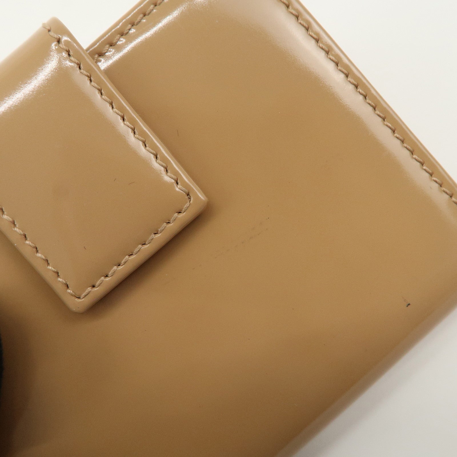 GUCCI GG Sparkling Mini French Flap W Hook Tri-fold Wallet 369688