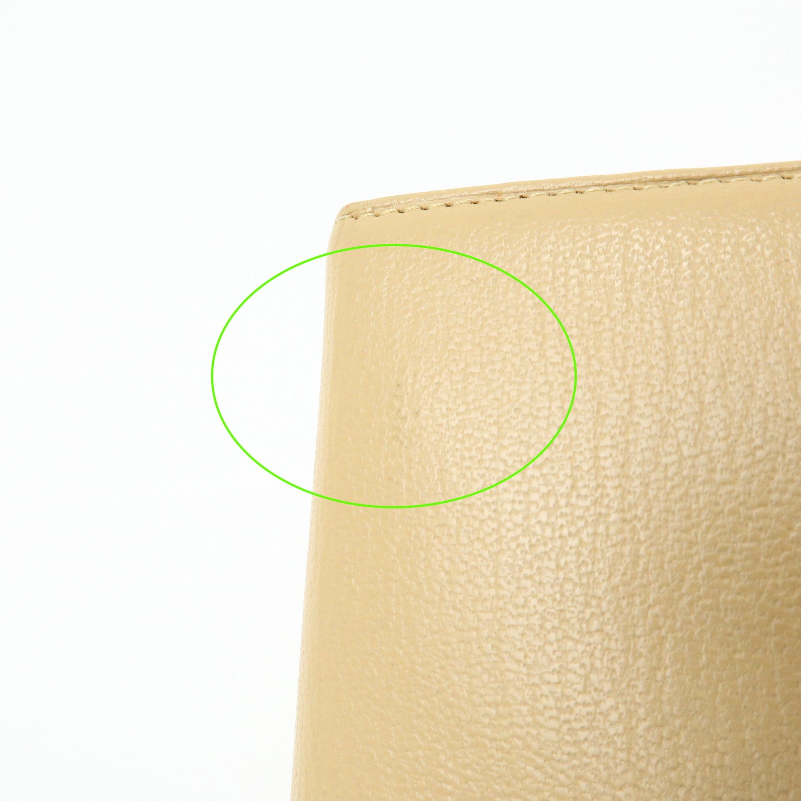 CHANEL COCO Mark Calf Skin Agenda Cover Planner Cover Beige