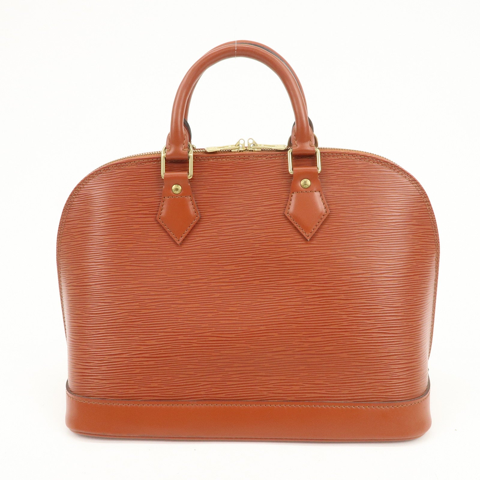 Louis Vuitton Epi Leather Alma PM Hand Bag Kenya Brown M52143