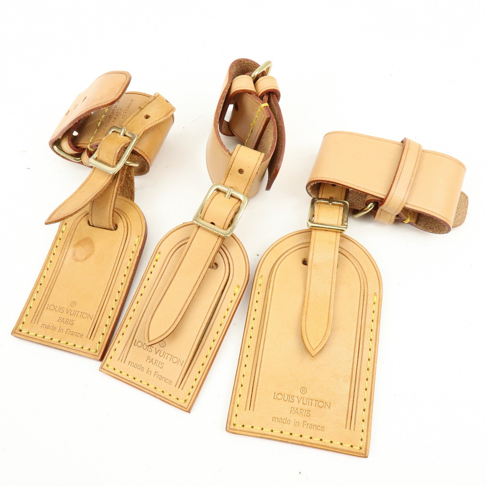 Louis Vuitton Set of 9 Leather Name Tag & Poignet