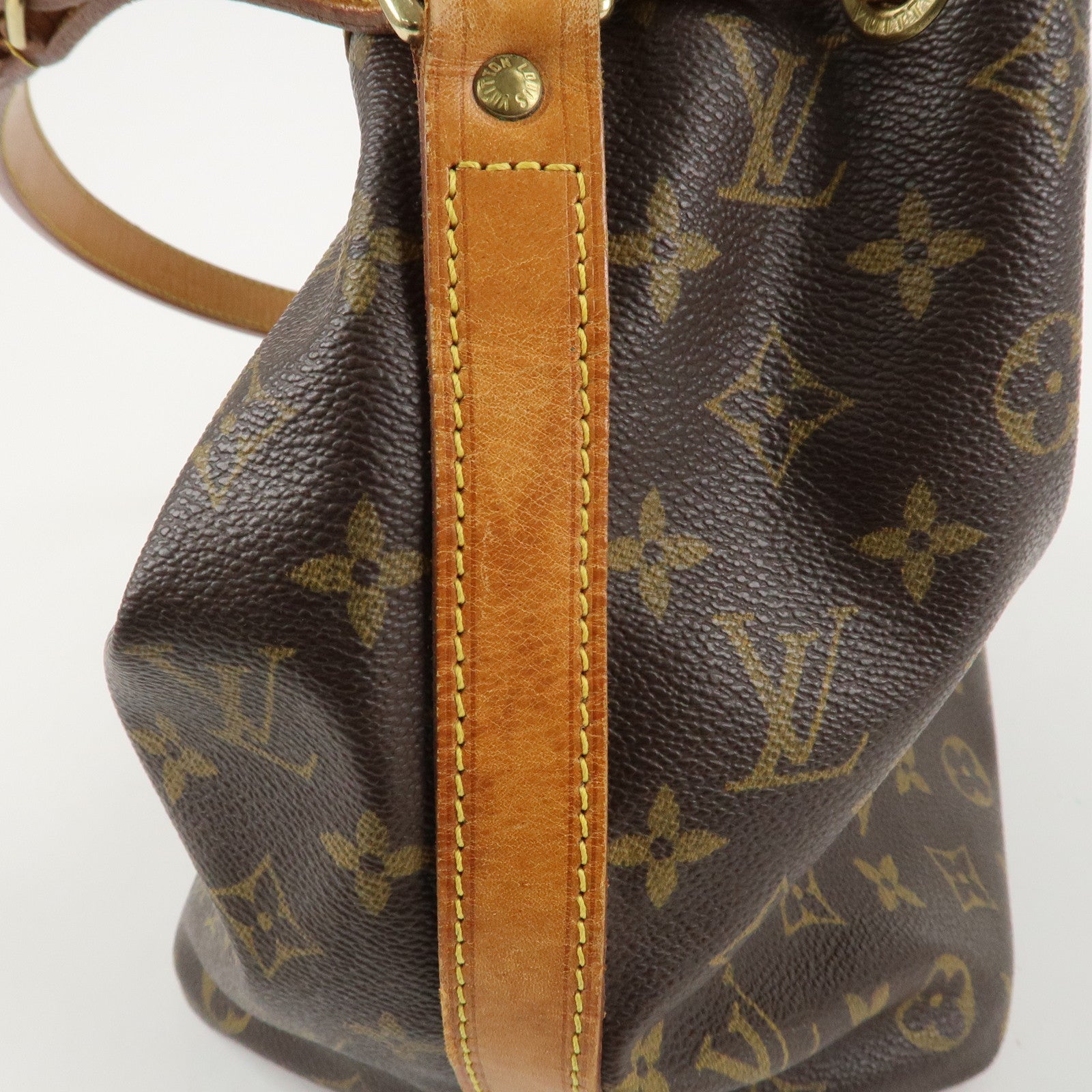 Louis Vuitton Monogram Petit Noe Shoulder Bag Brown M42226 Used