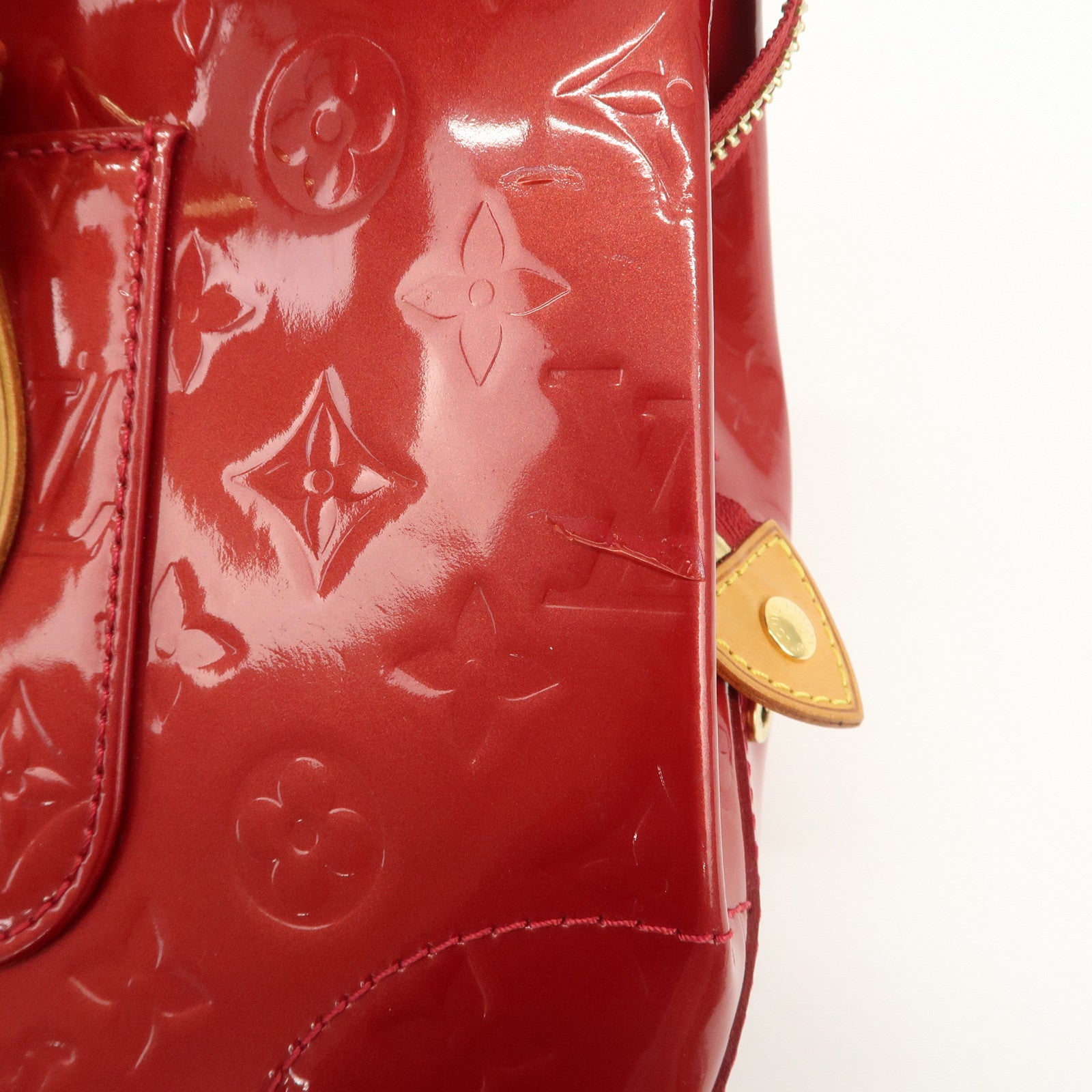 Louis Vuitton Vernis Rosewood Avenue Hand Bag Pomme D'Amour M93507